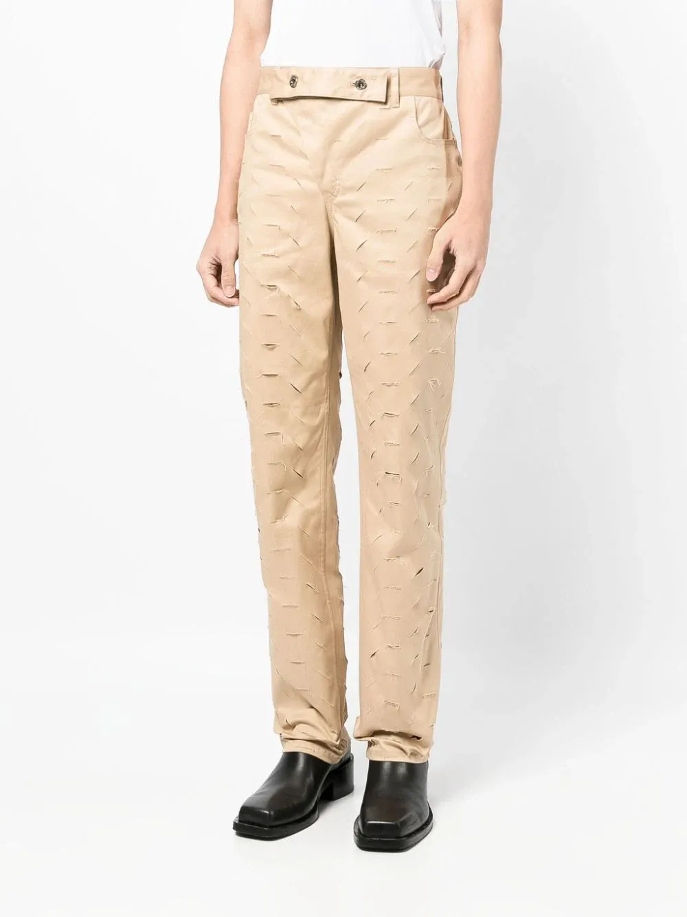 Slashed Chino Trousers