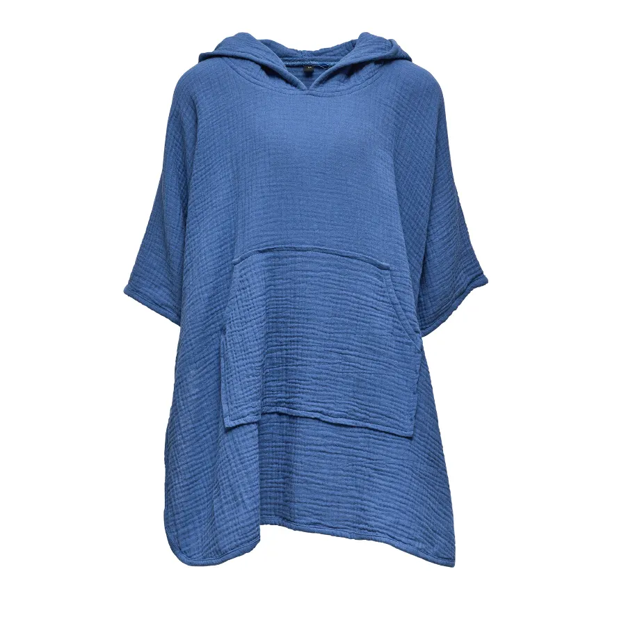 Snapper Rock Beach Poncho B19006 - Denim Blue