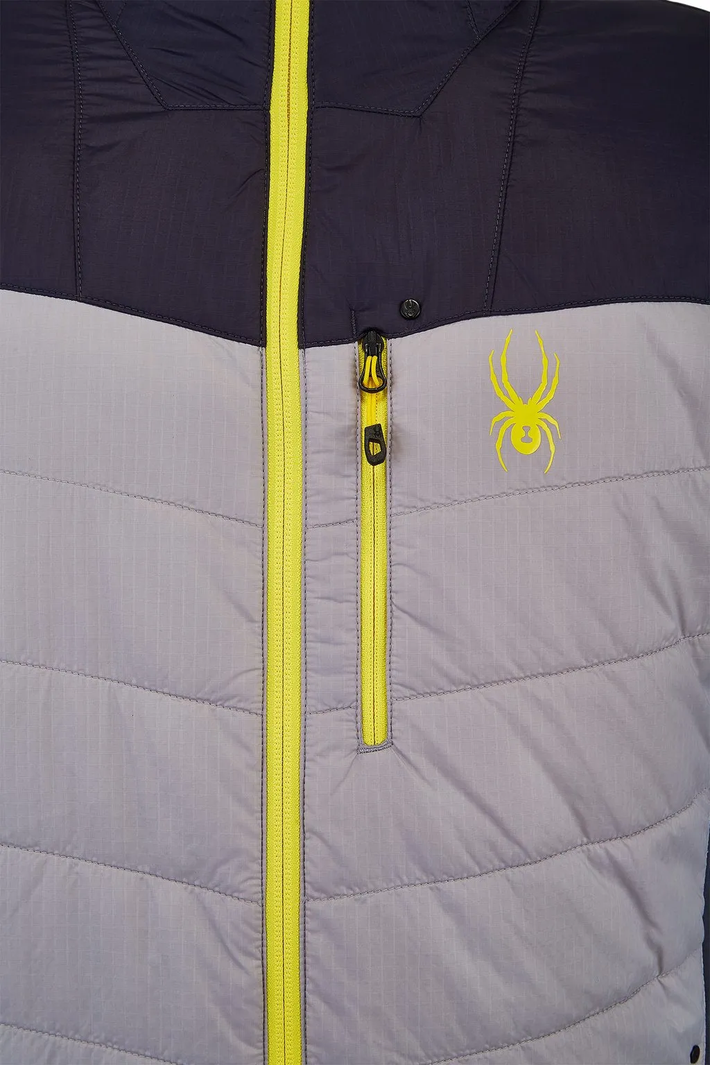 'Spyder' Men's Glissade Hybrid 60GR Insulated Jacket - Alloy