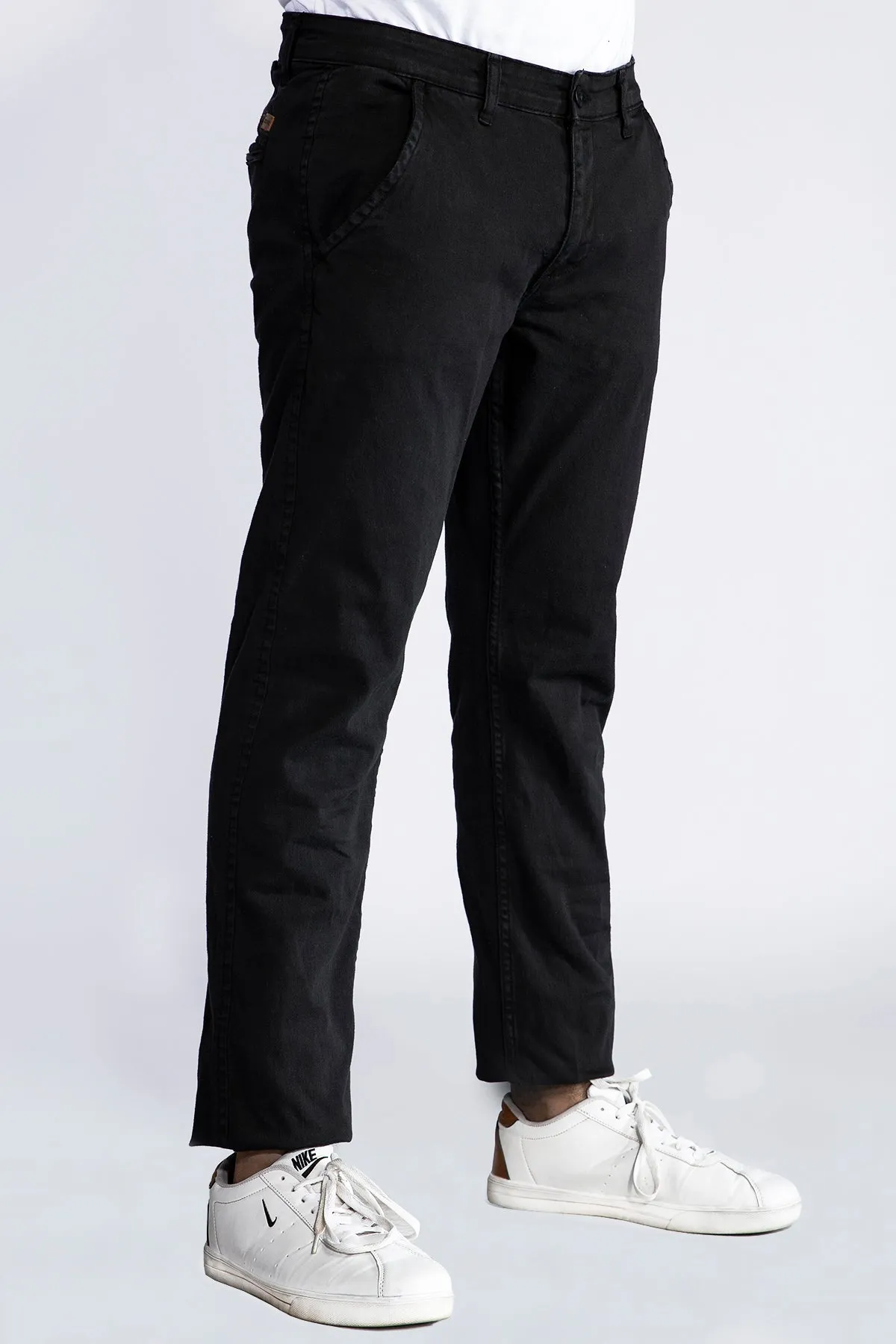 Standard Fit Black Chinos - W21 - MC0001R