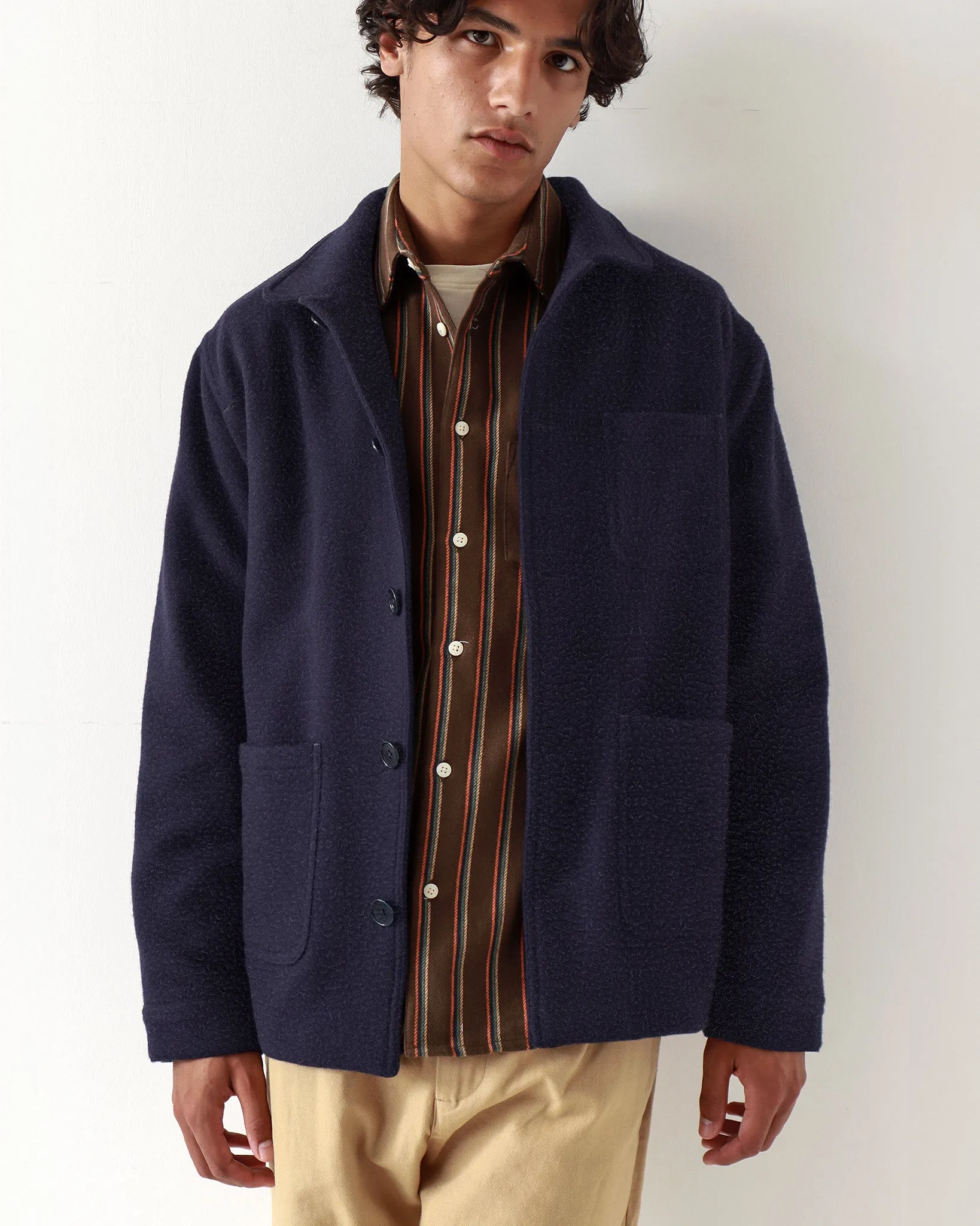 Station Jacket - Navy Iris Tuscan Pile