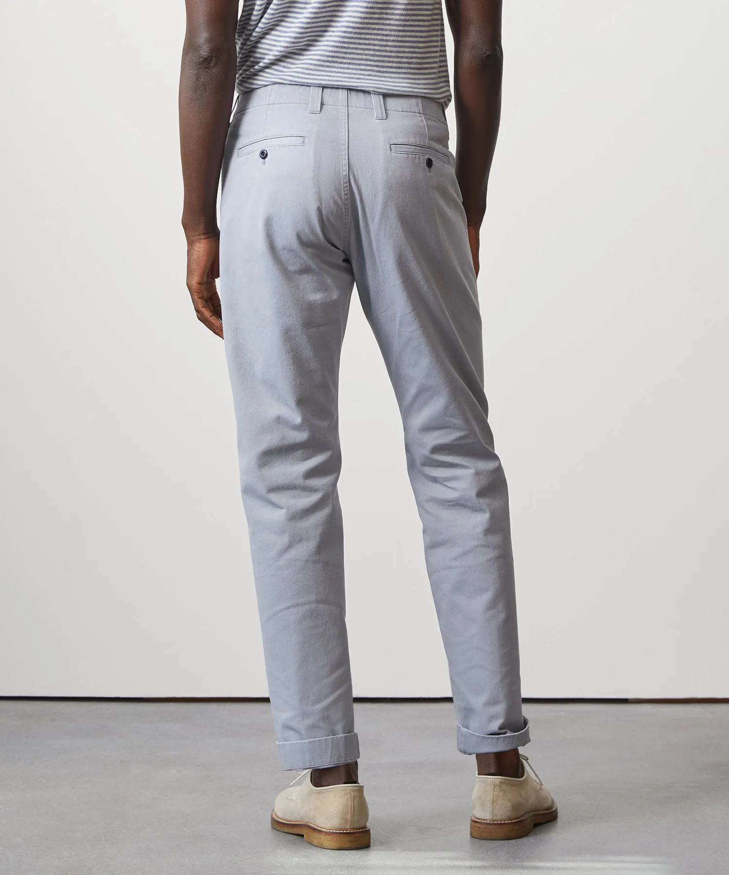 Straight Fit Favorite Chino in Steel Blue