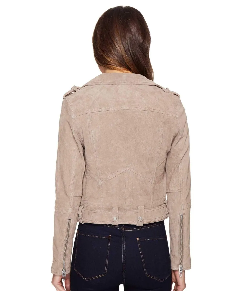 Suede Moto Jacket