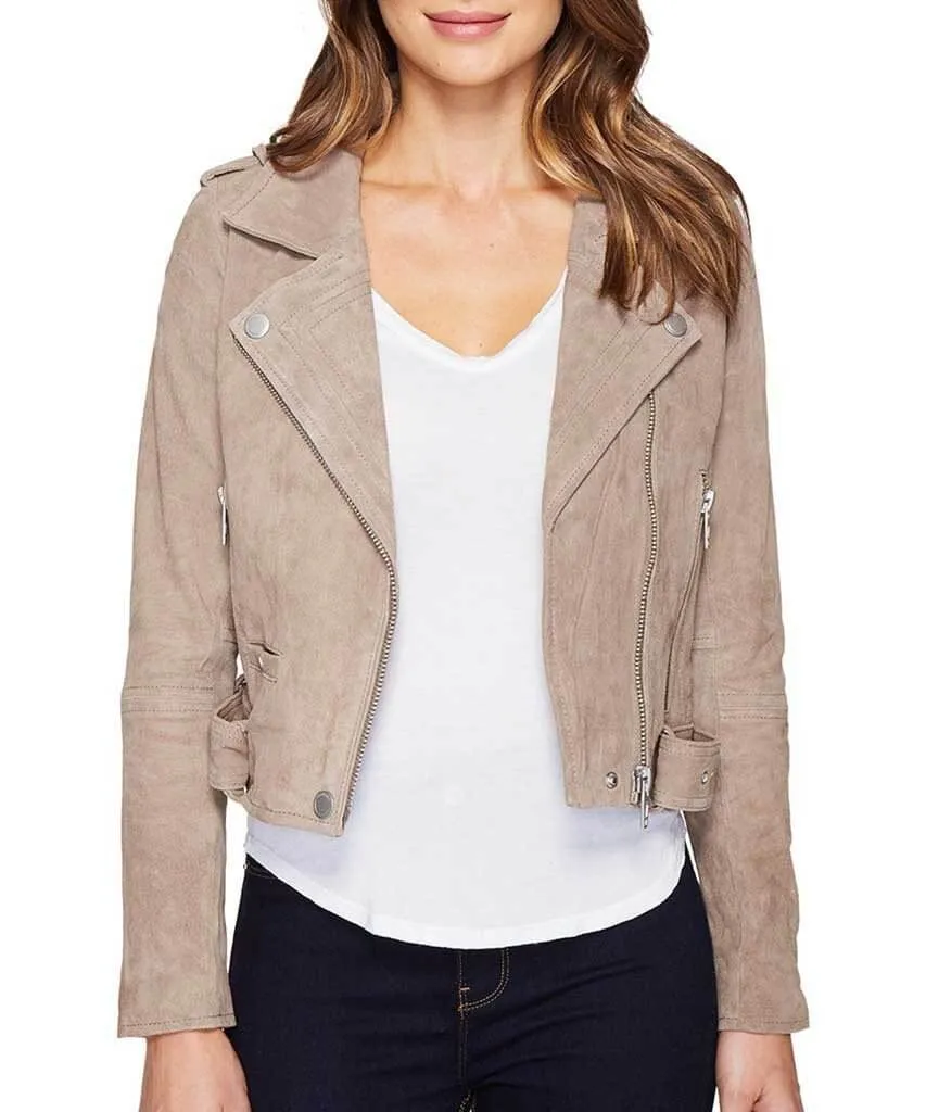 Suede Moto Jacket