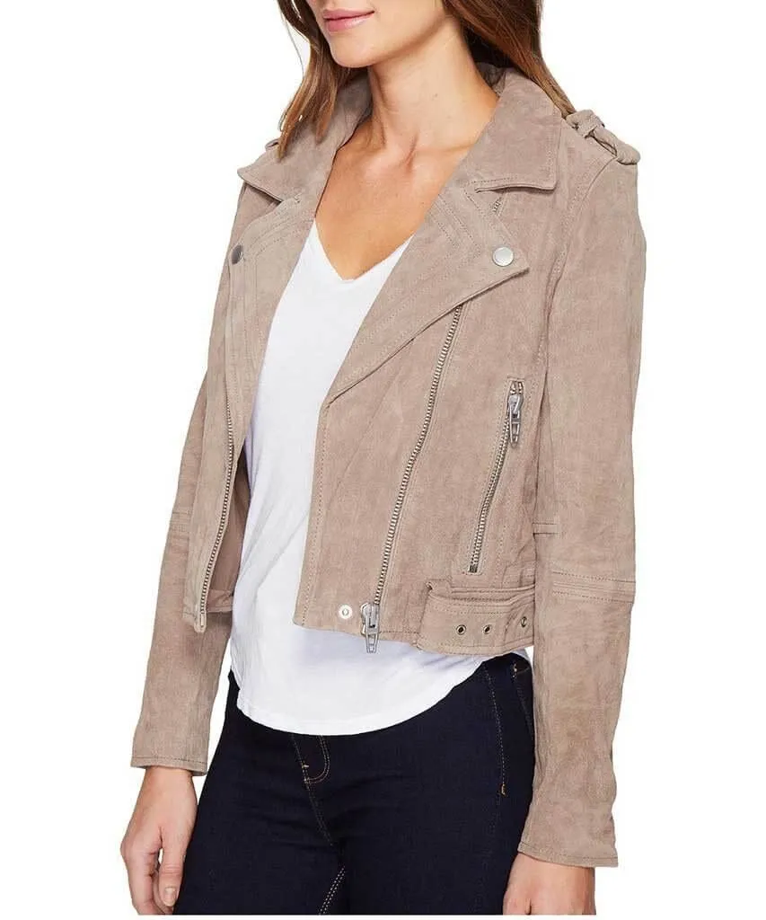 Suede Moto Jacket