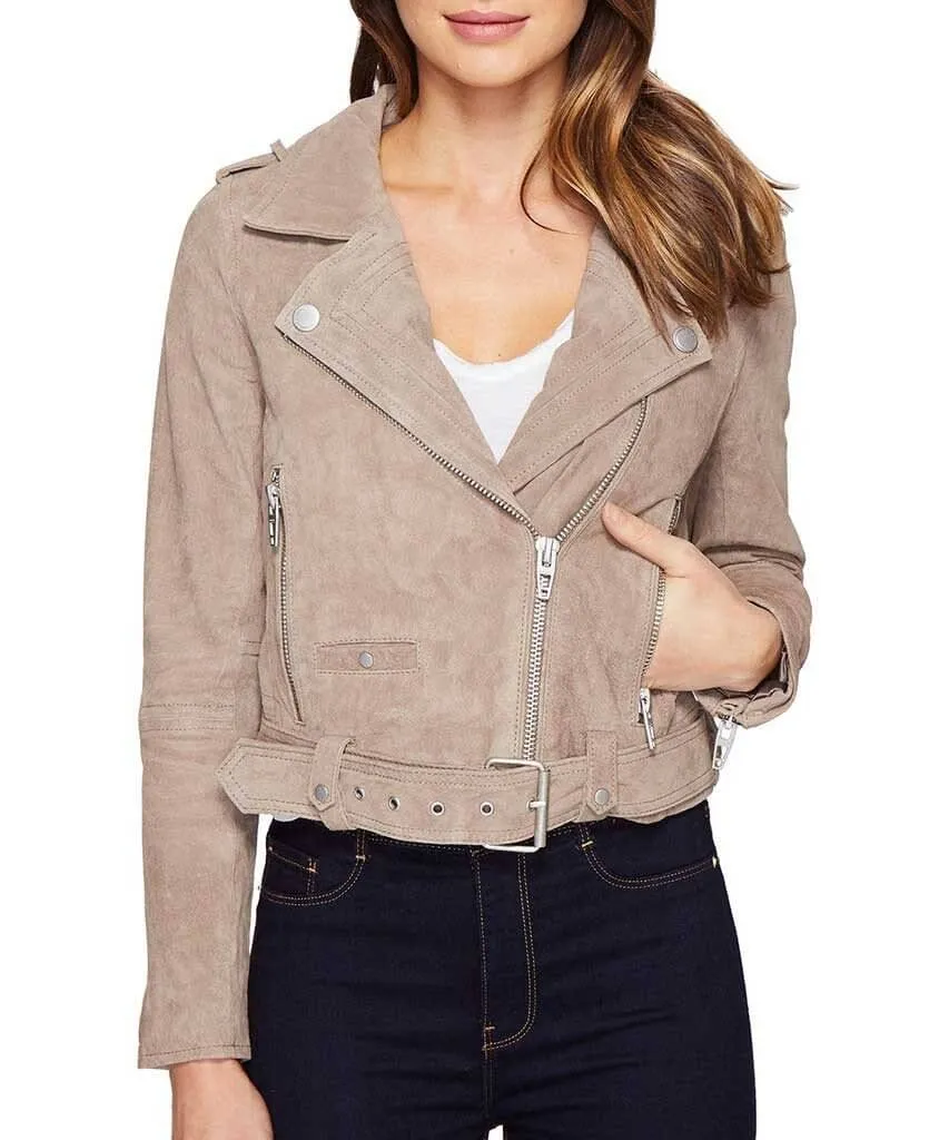 Suede Moto Jacket