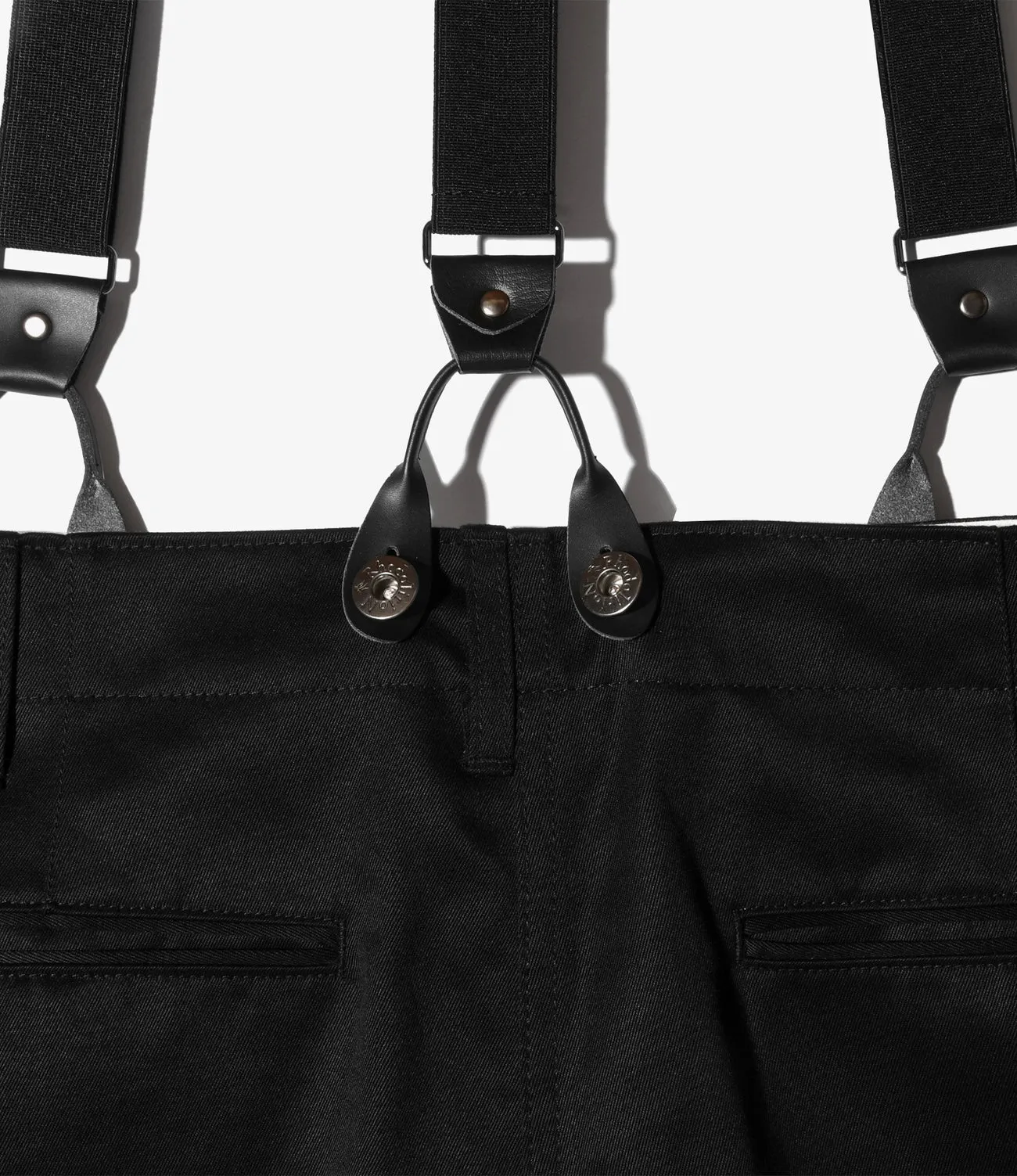 Suspender Pants – Black Chino Cloth