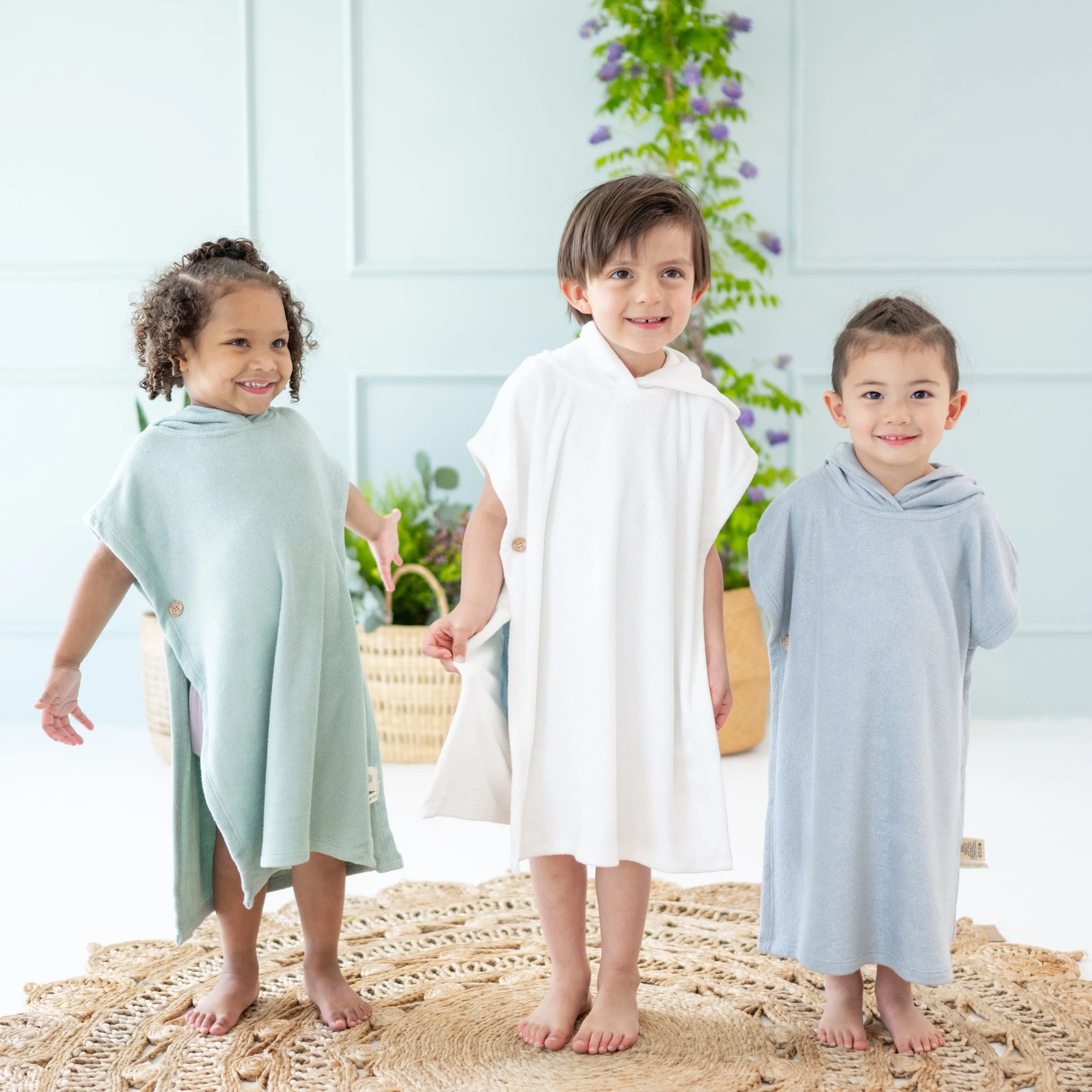 Swim Poncho in Cloud