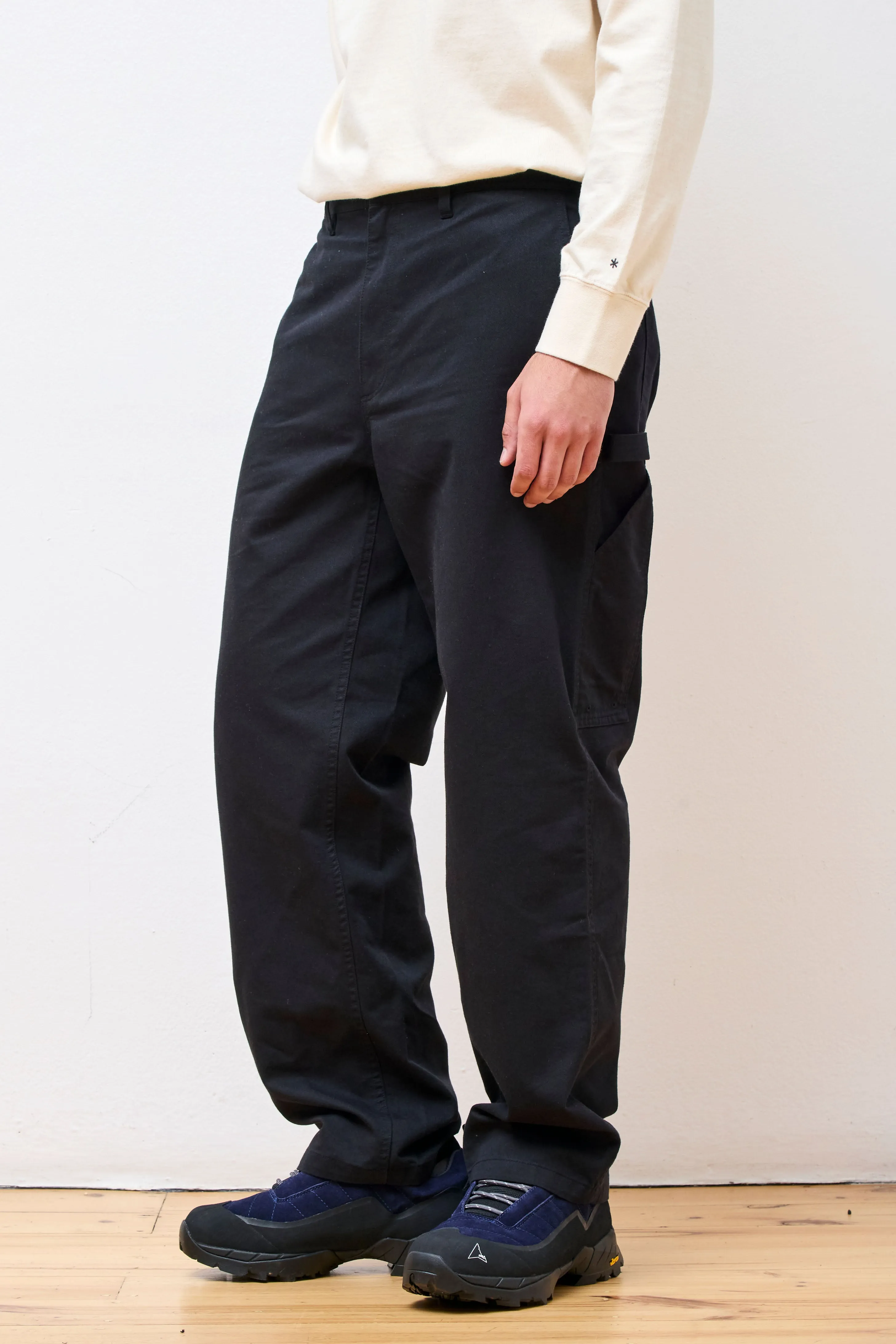 TAKIBI Chino Wide Pants Black