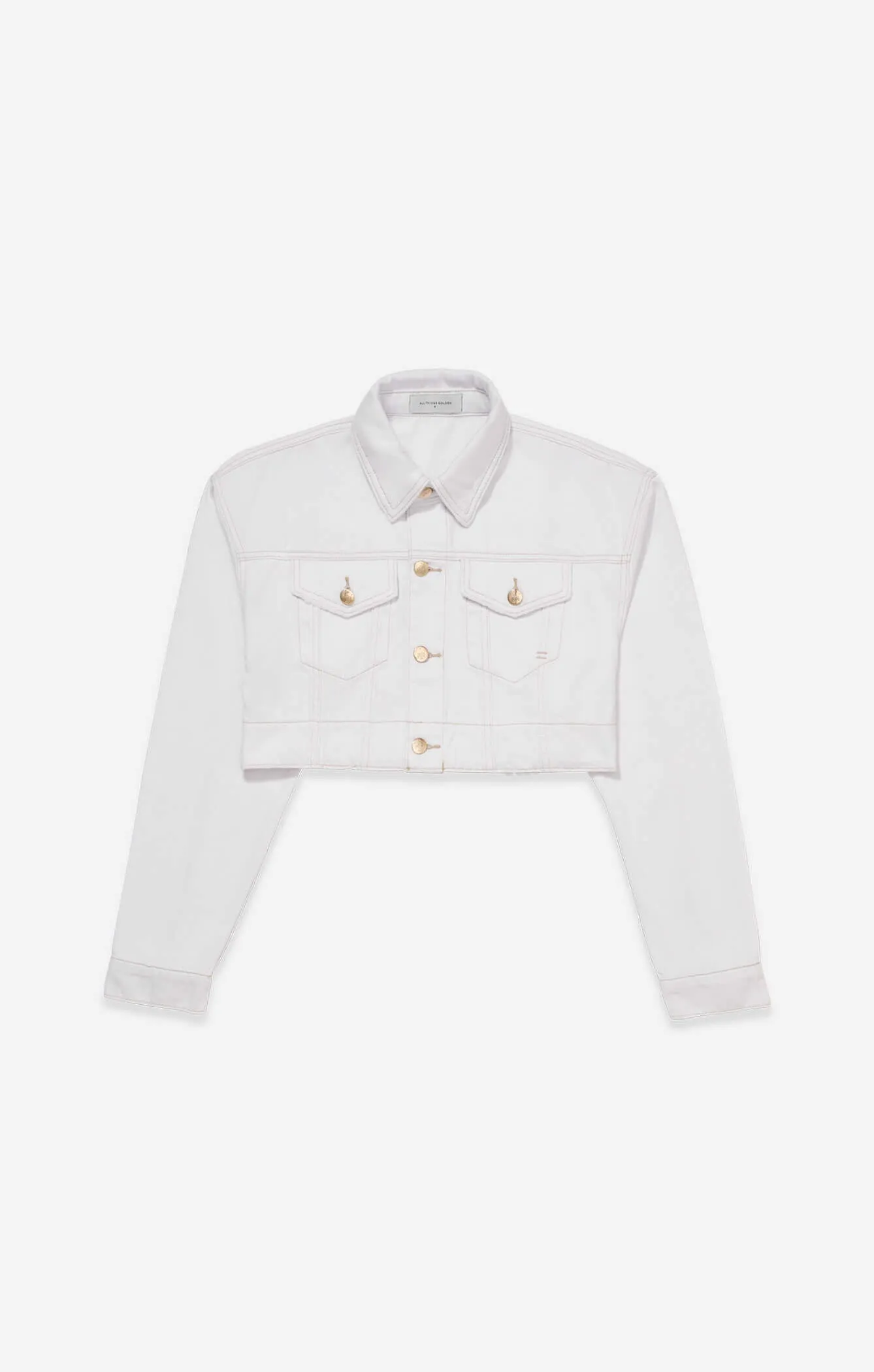 THE BOX CROP JACKET - CRISP WHITE