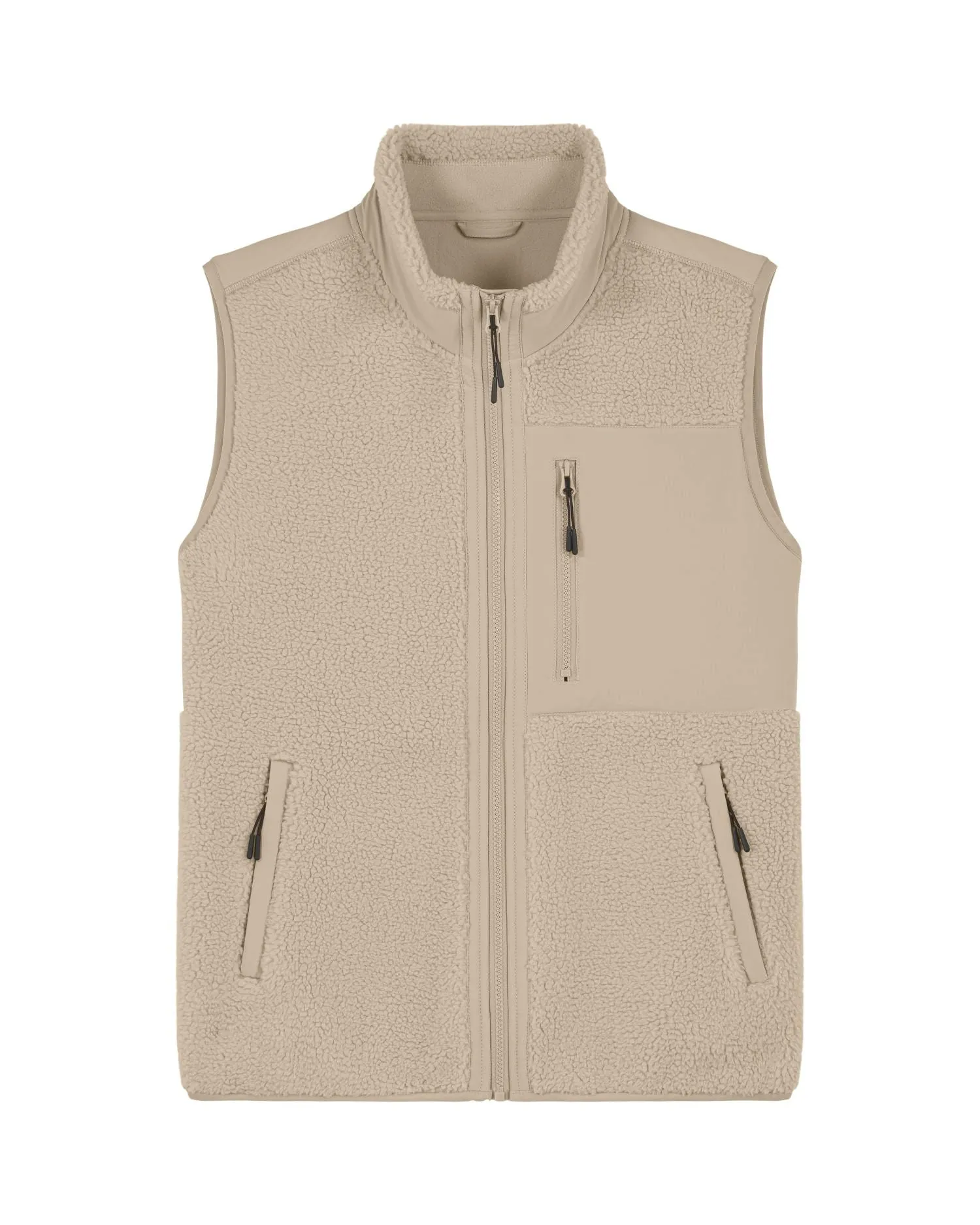 Unisex Recycled Sleeveless Sherpa Jacket | Liner STJU249