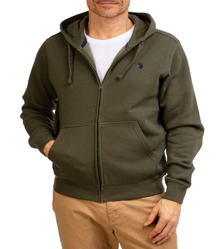 U.S. Polo Assn. Men's Fleece Full Zip  Hoodie