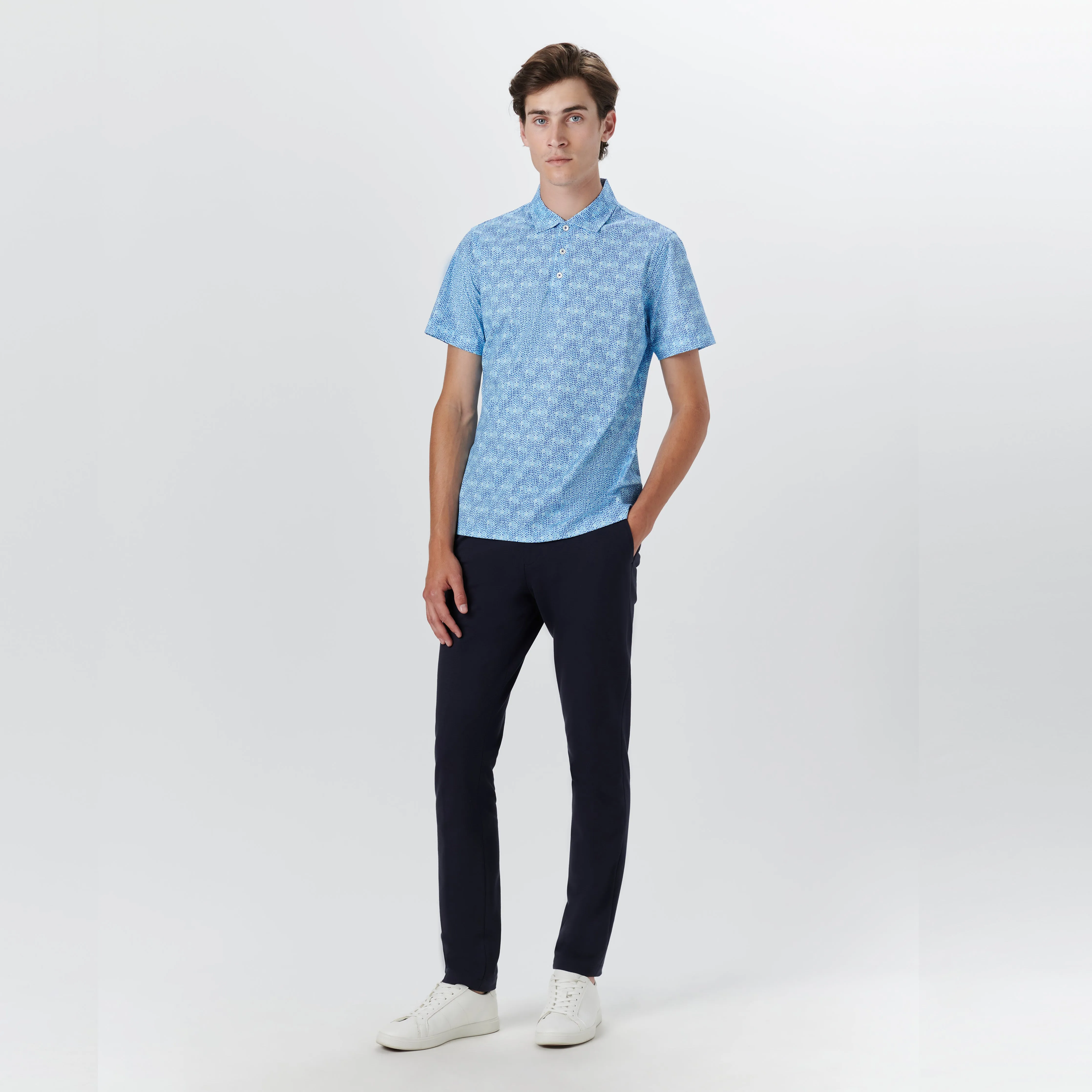 VICTOR Abstract Print OoohCotton Polo