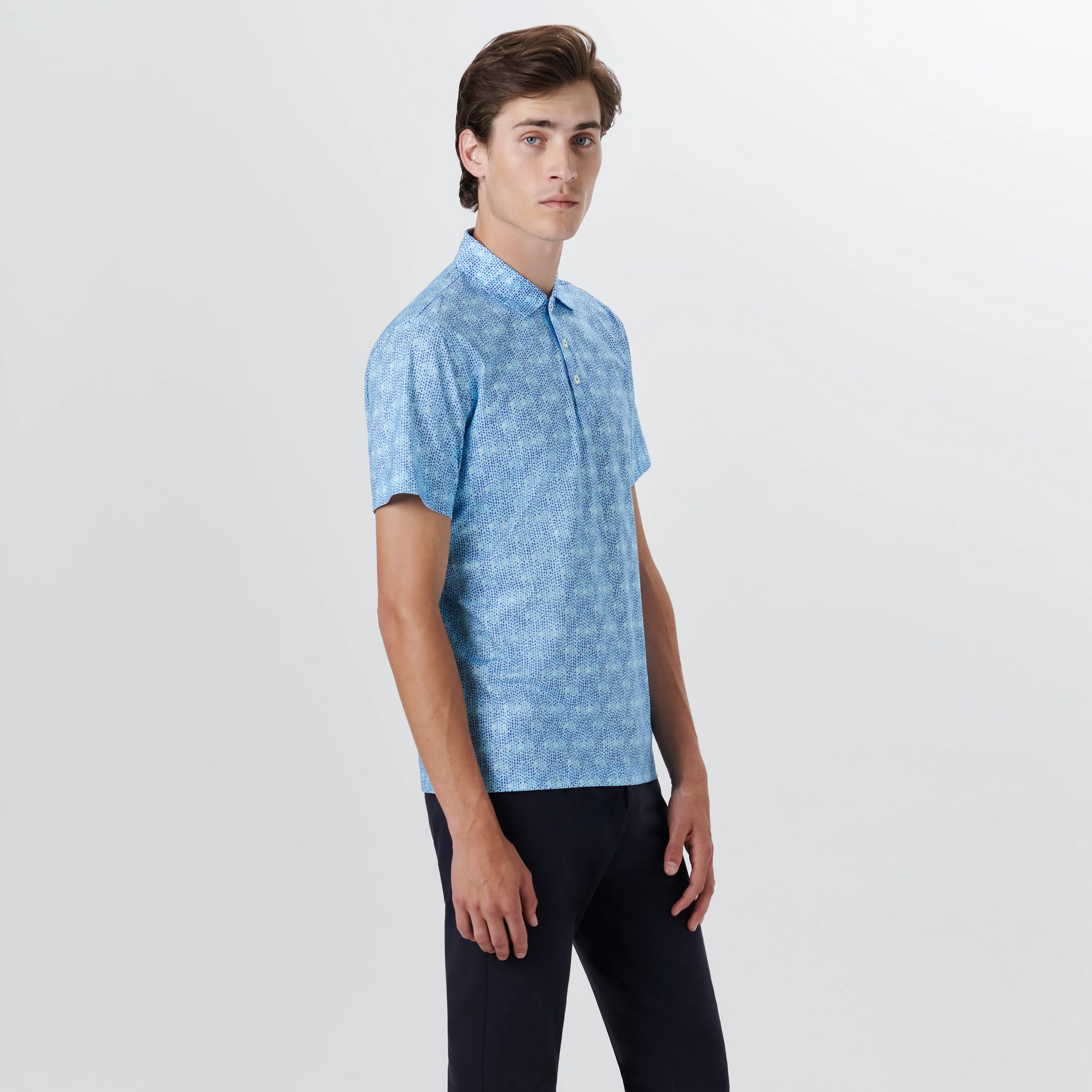 VICTOR Abstract Print OoohCotton Polo