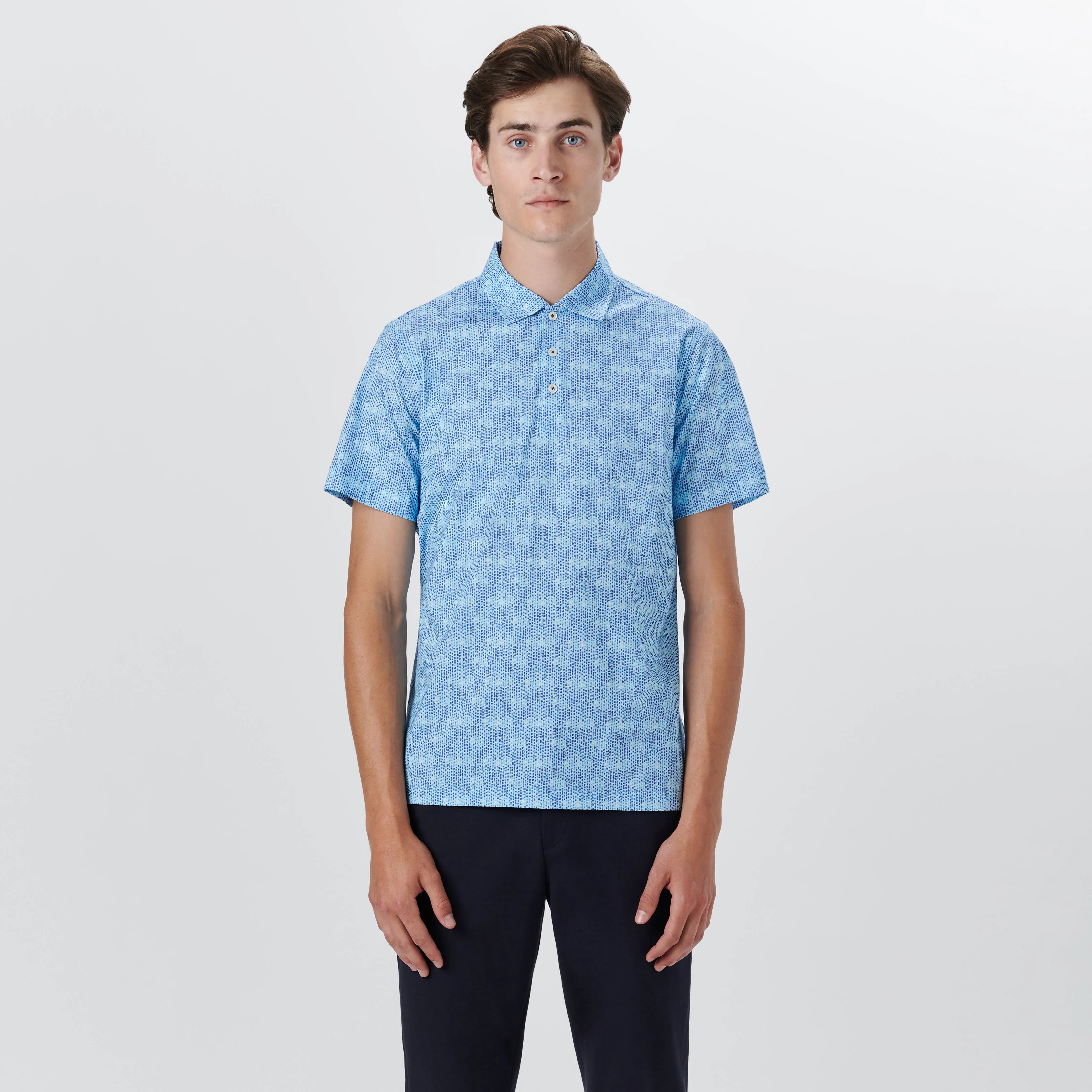 VICTOR Abstract Print OoohCotton Polo