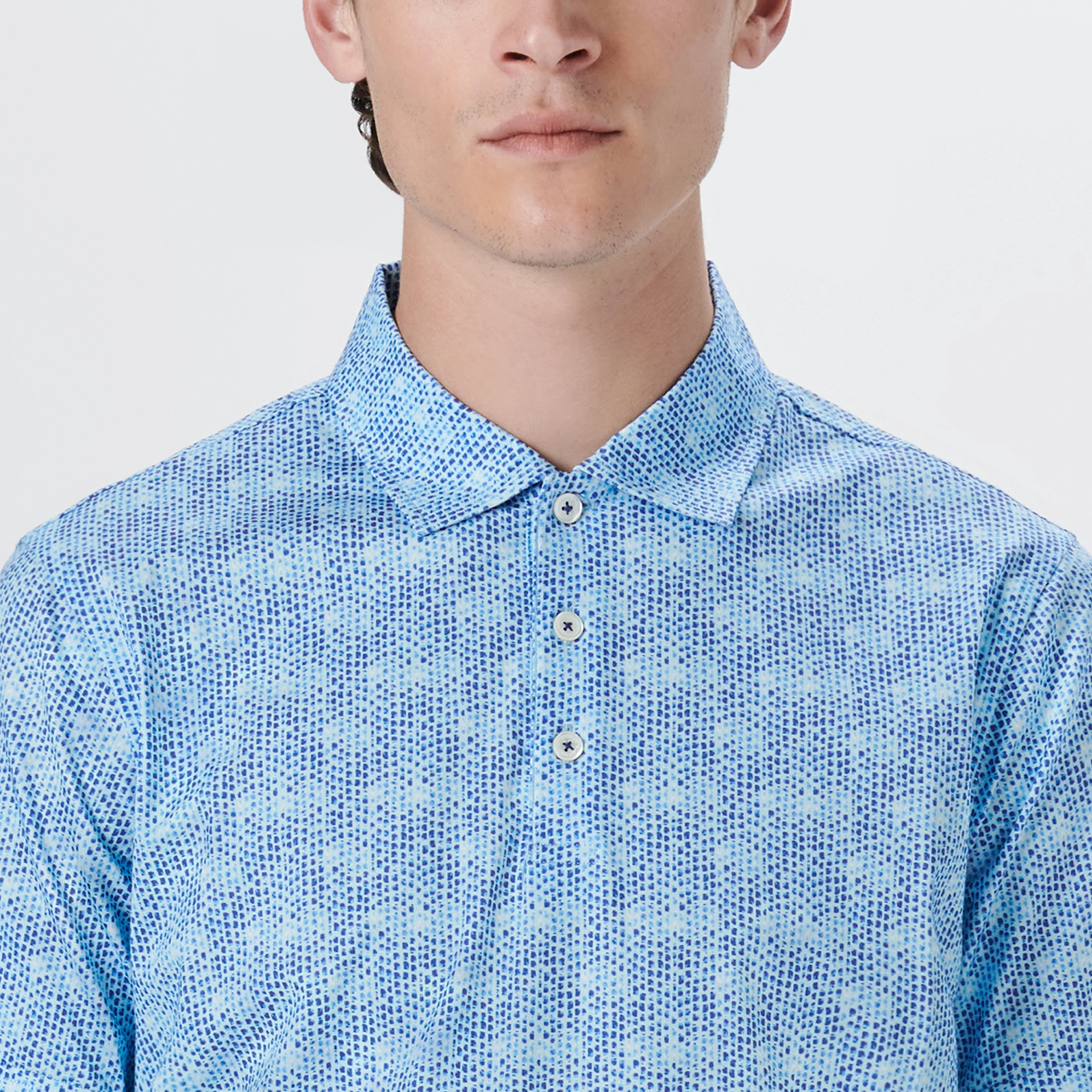 VICTOR Abstract Print OoohCotton Polo