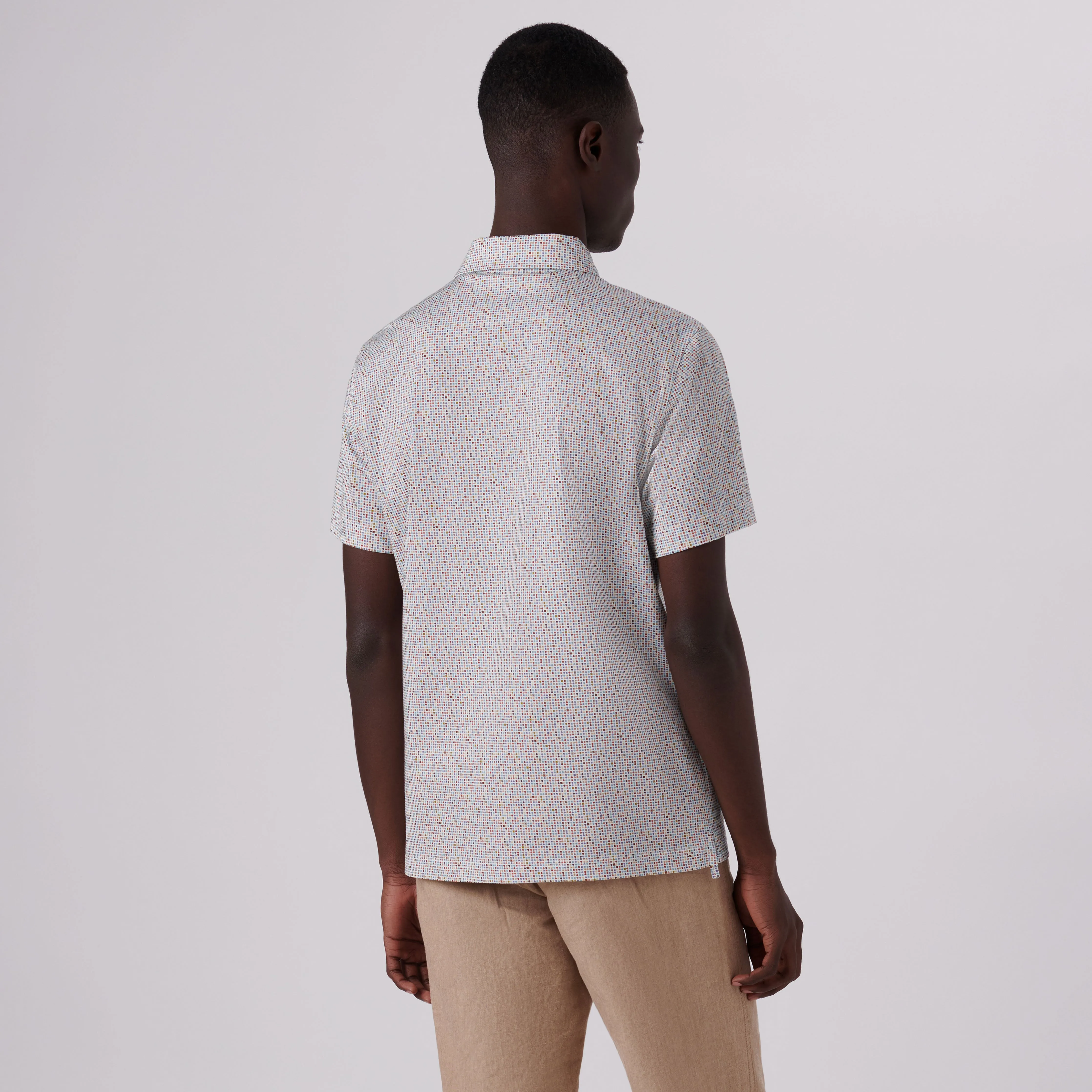 Victor Confetti Print OoohCotton Polo