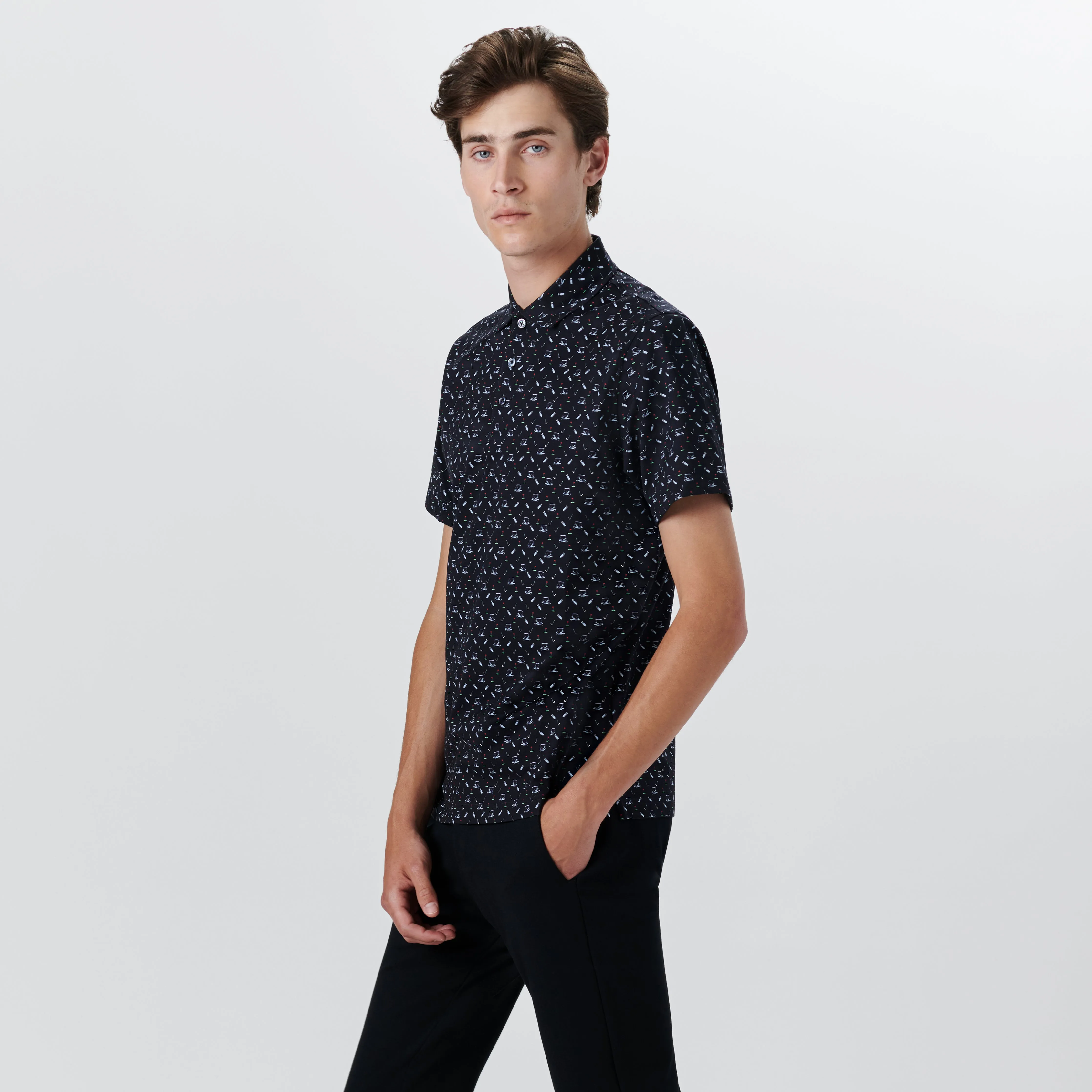 VICTOR Golf Print OoohCotton Polo