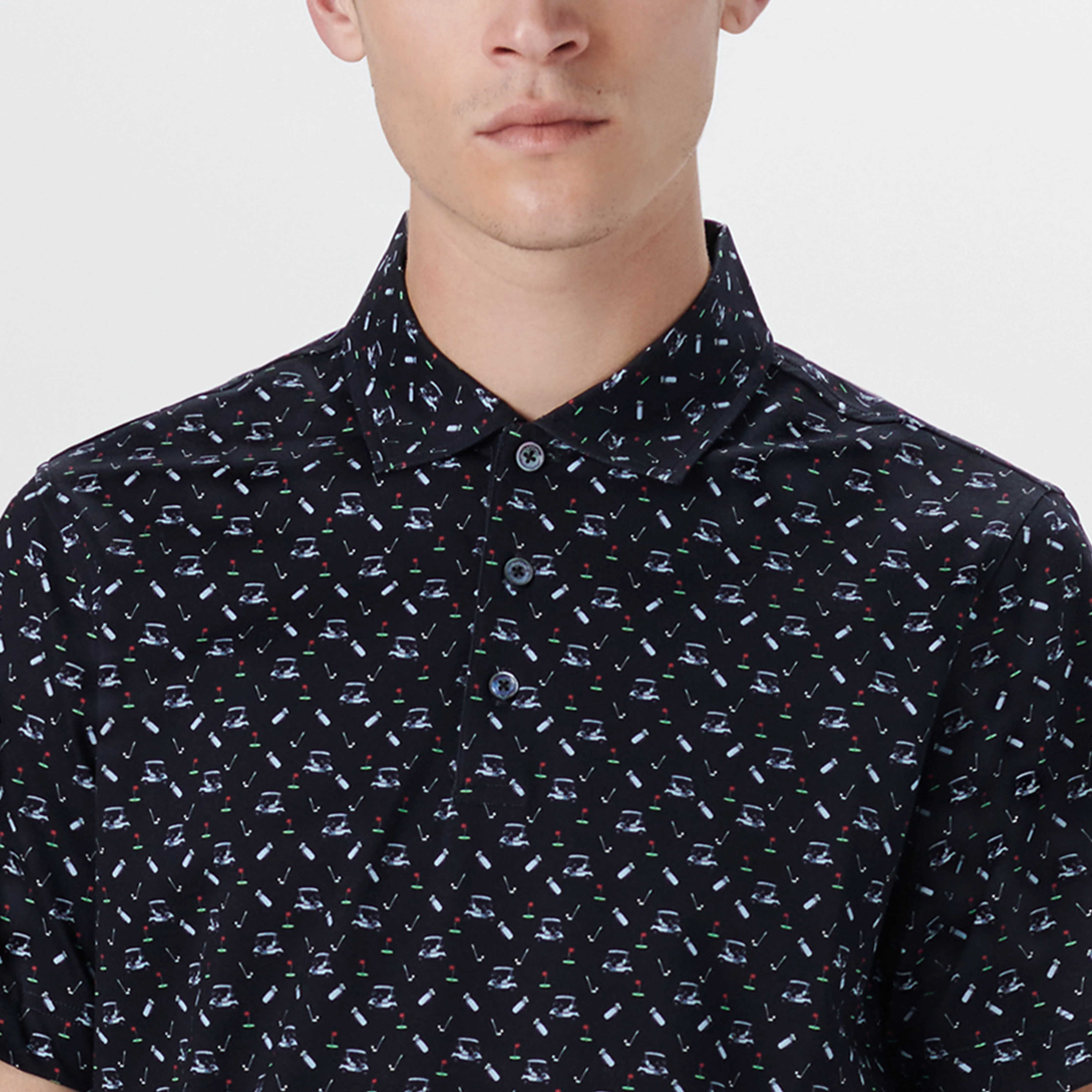 VICTOR Golf Print OoohCotton Polo