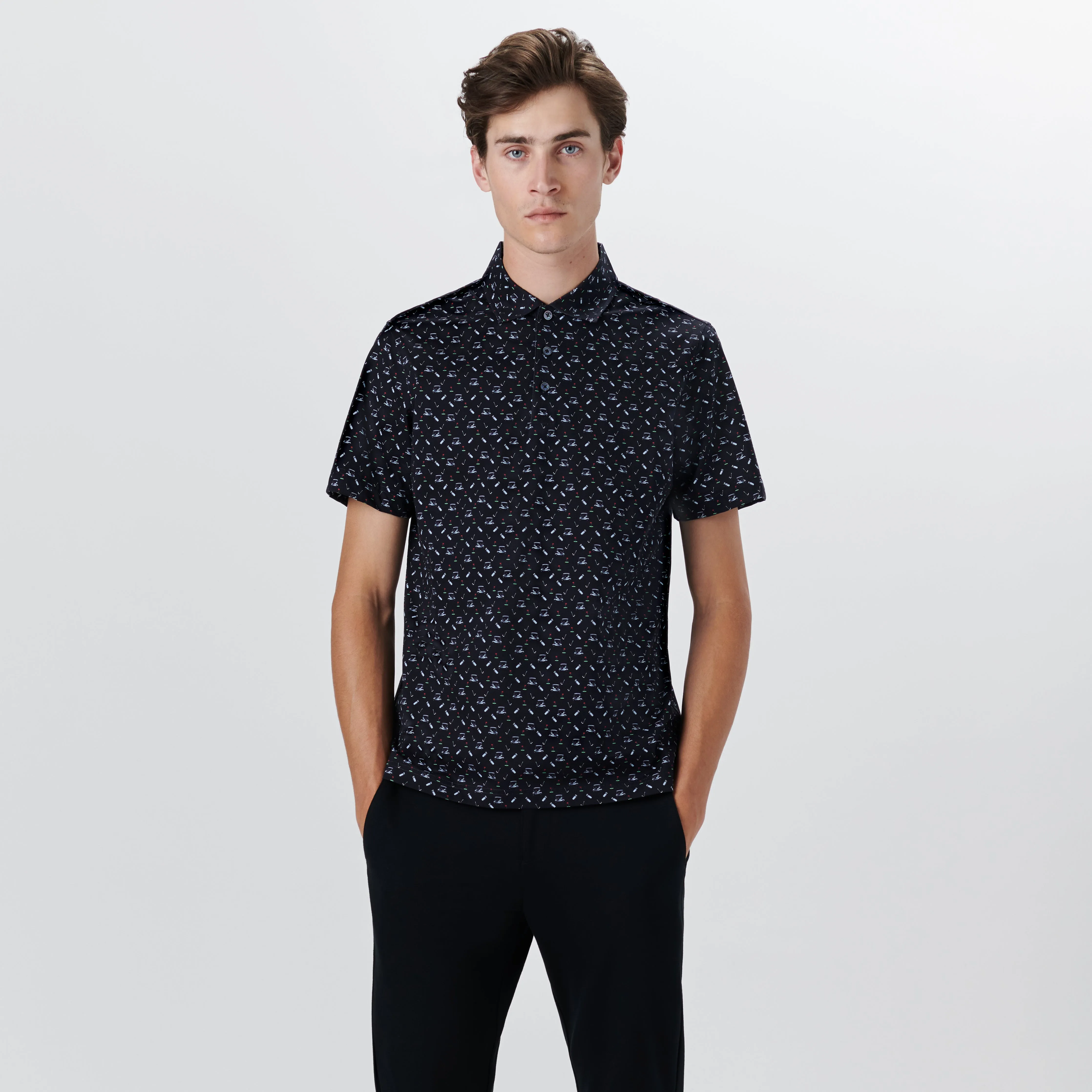 VICTOR Golf Print OoohCotton Polo