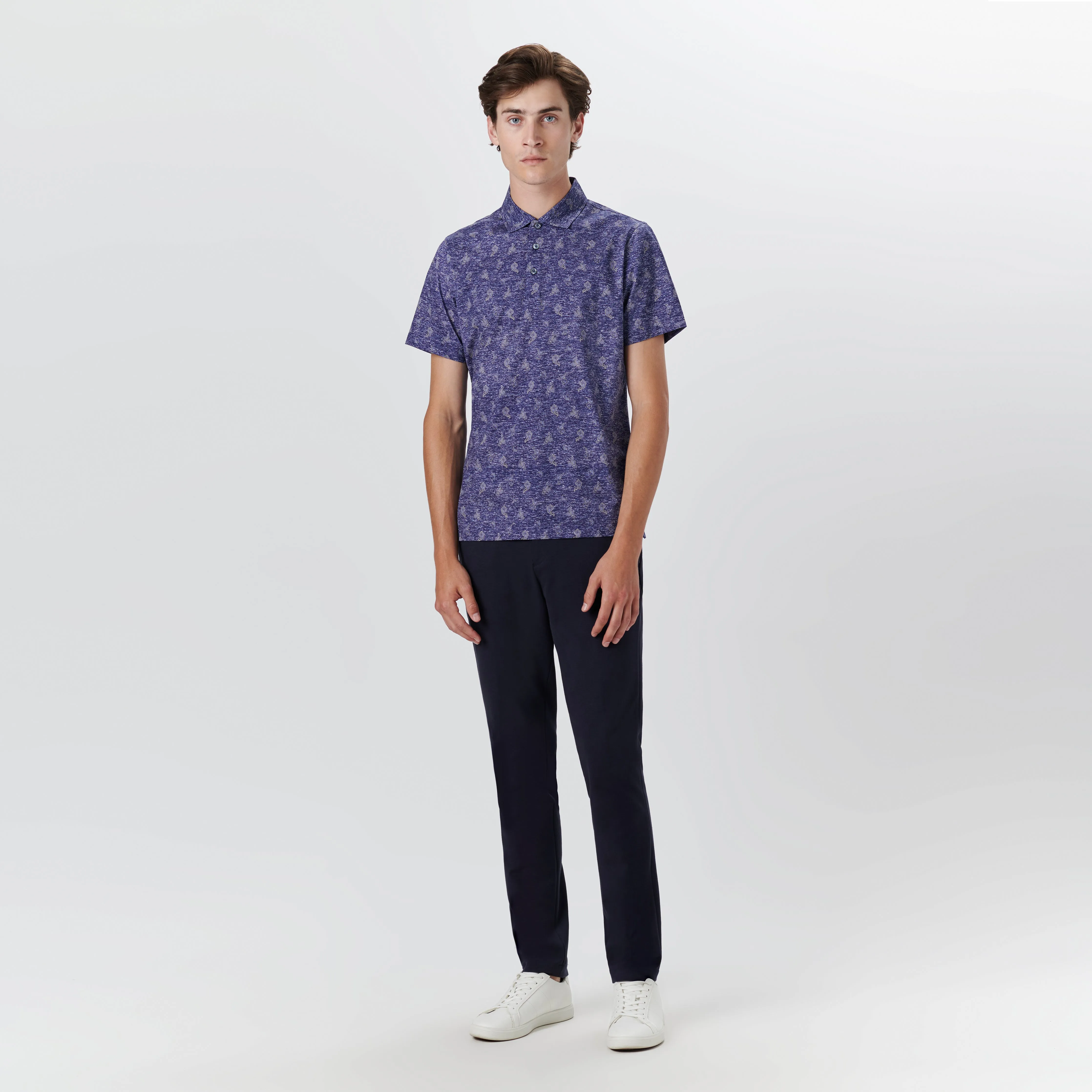 VICTOR Paisley Print OoohCotton Polo