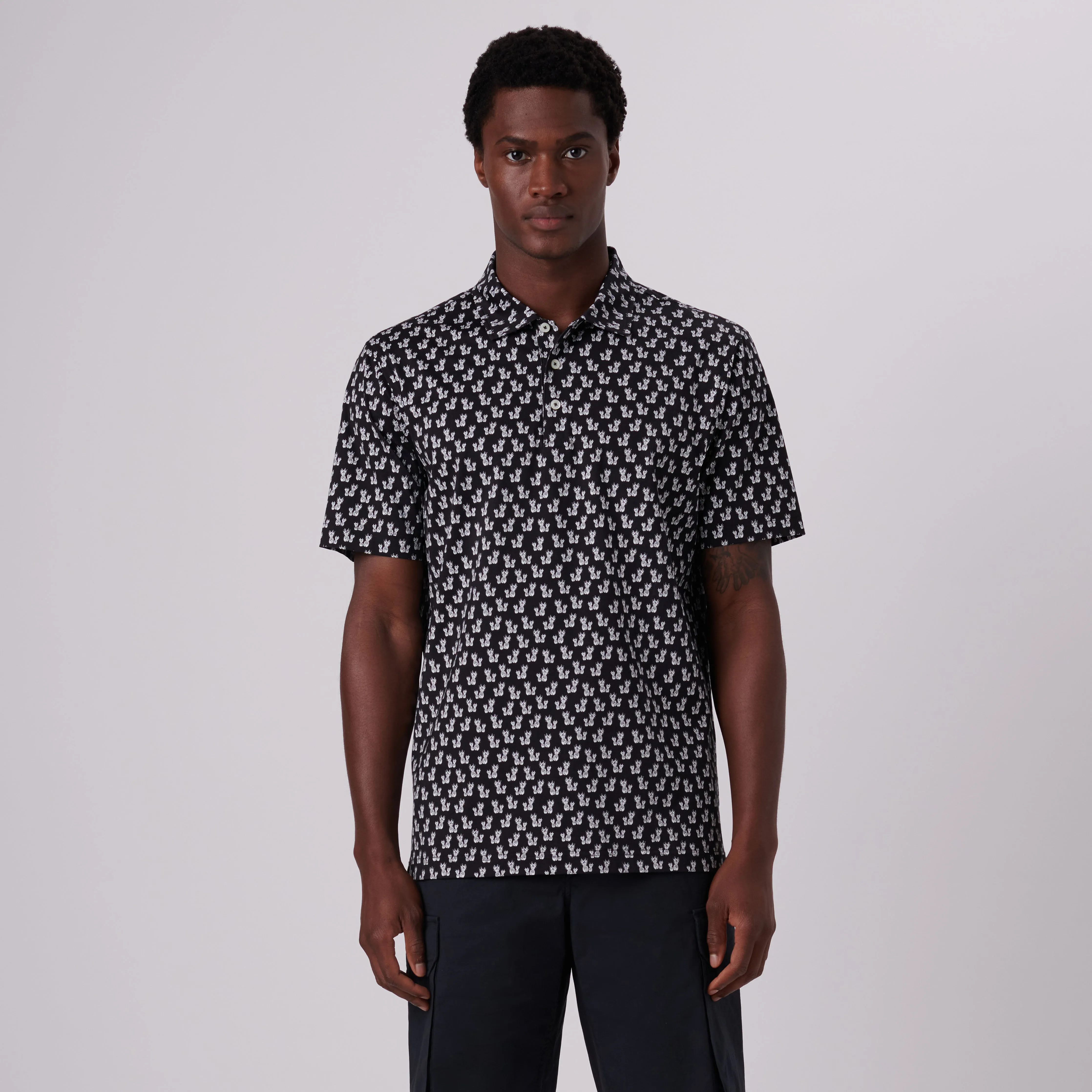 Victor Pineapples Print OoohCotton Polo