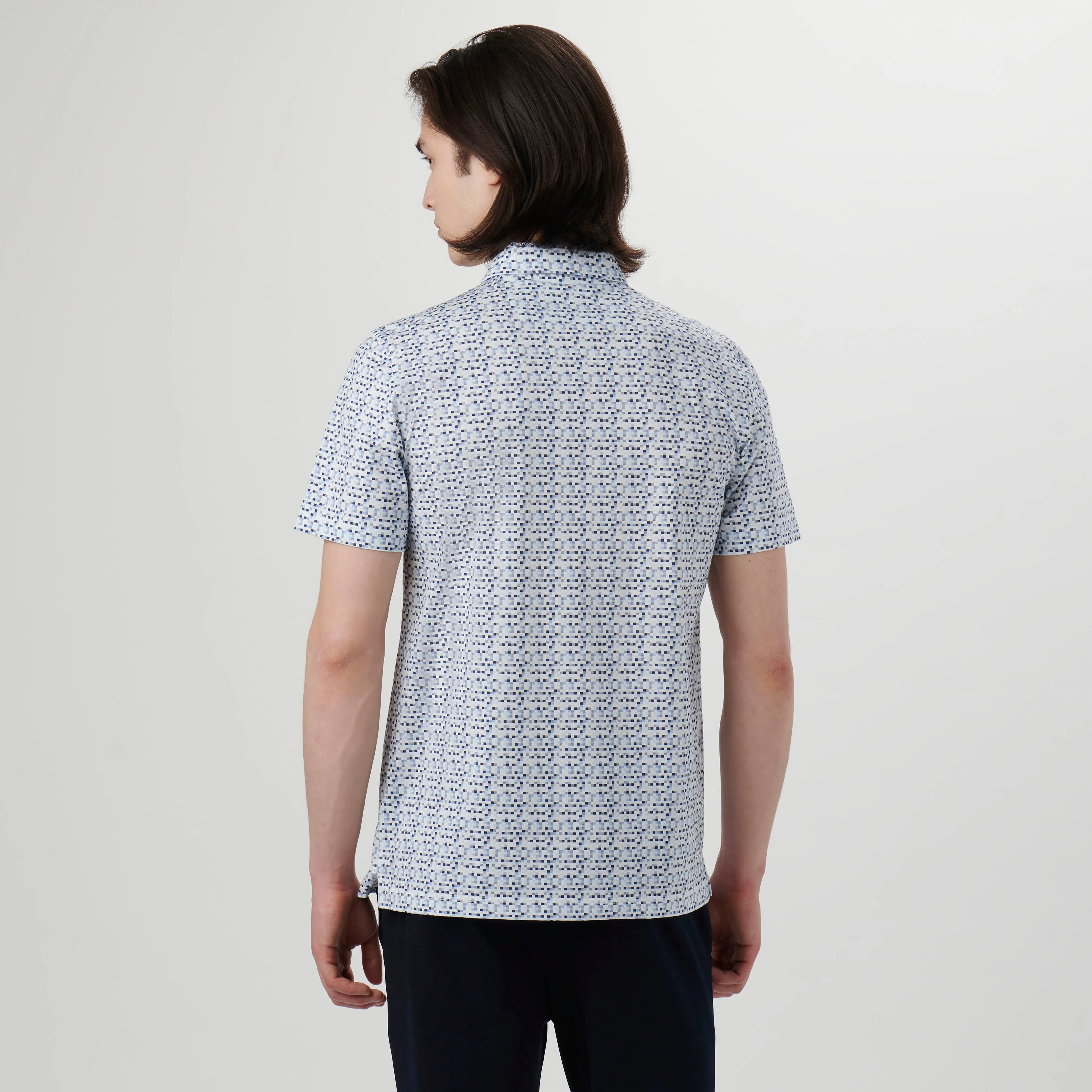 Victor Pixel Print OoohCotton Polo