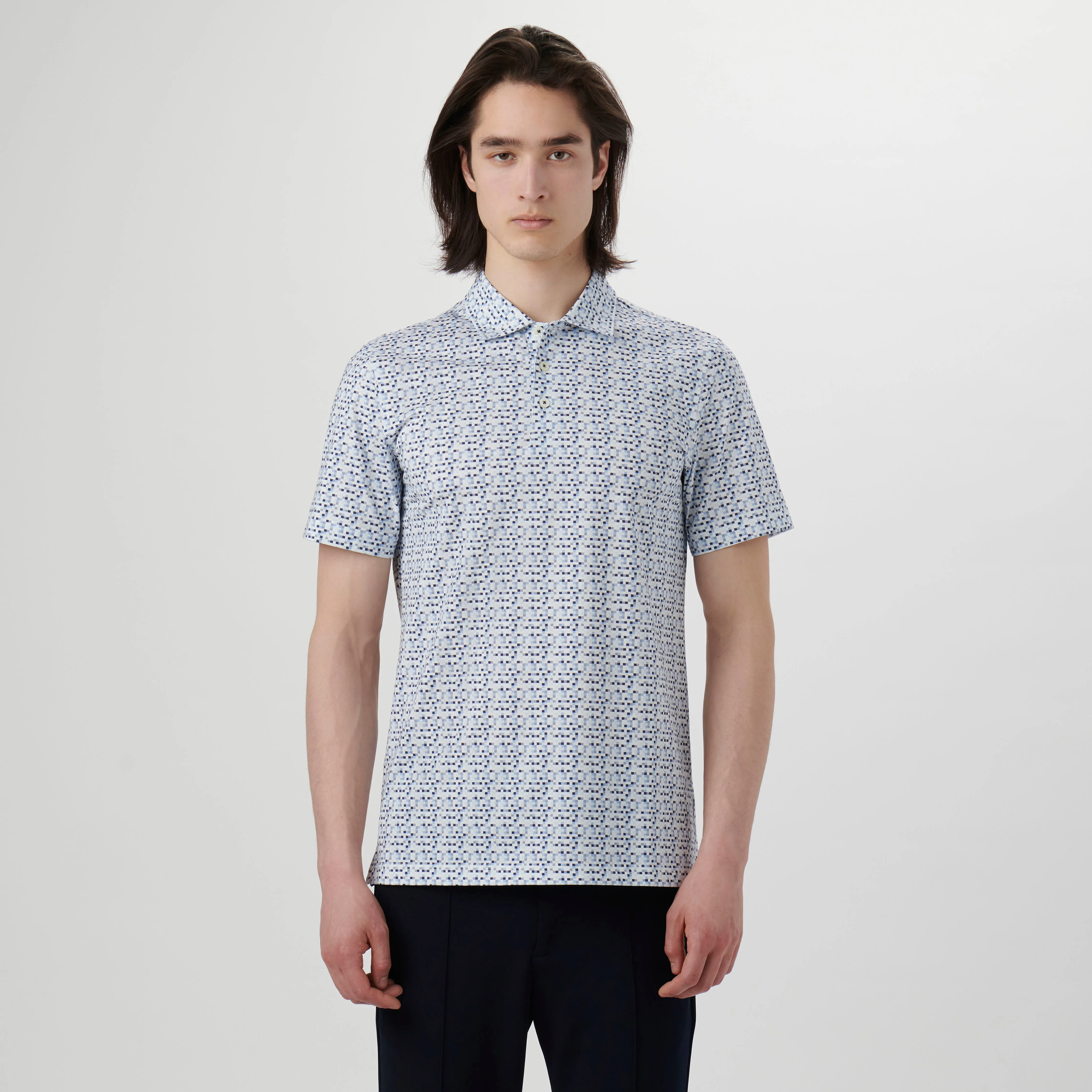 Victor Pixel Print OoohCotton Polo