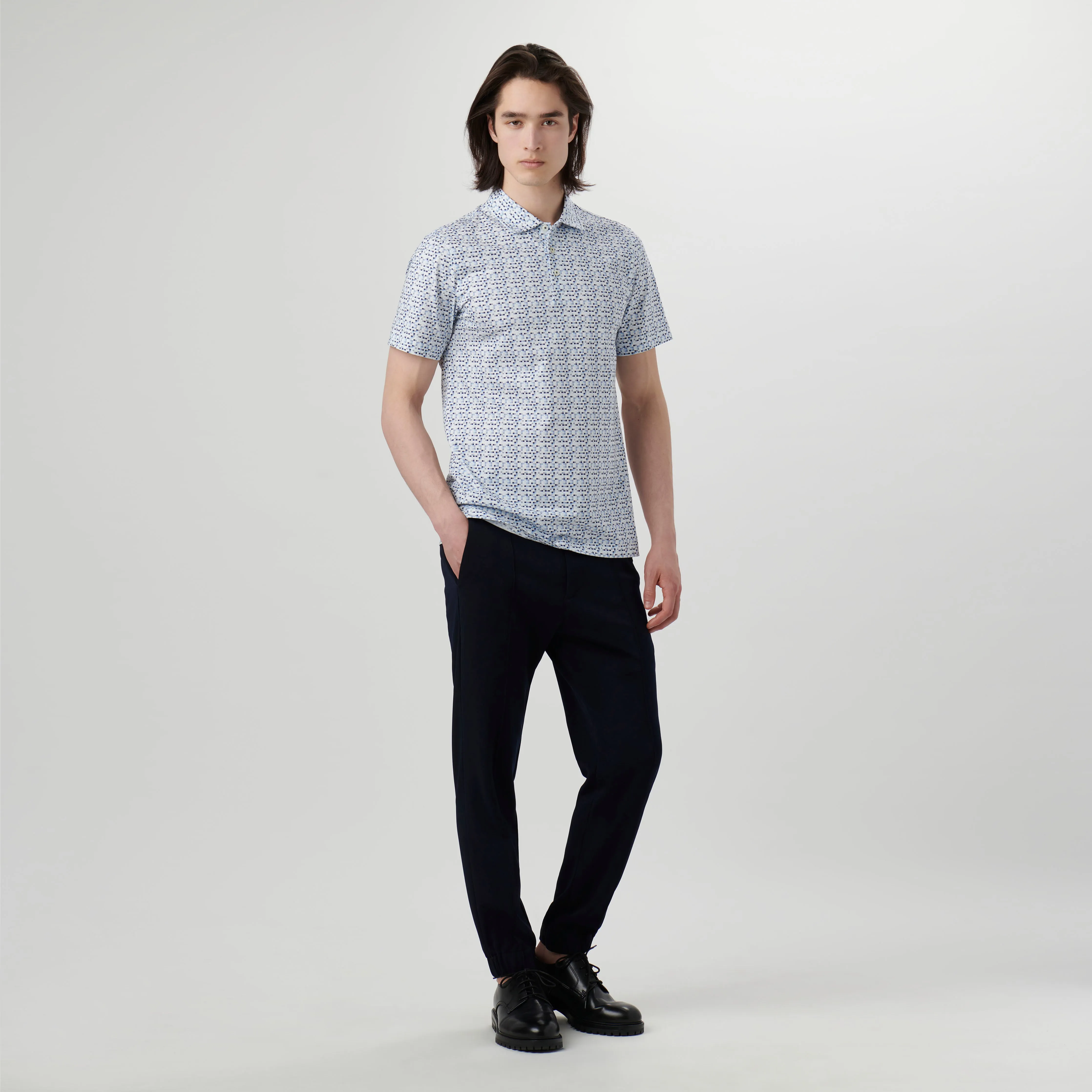 Victor Pixel Print OoohCotton Polo