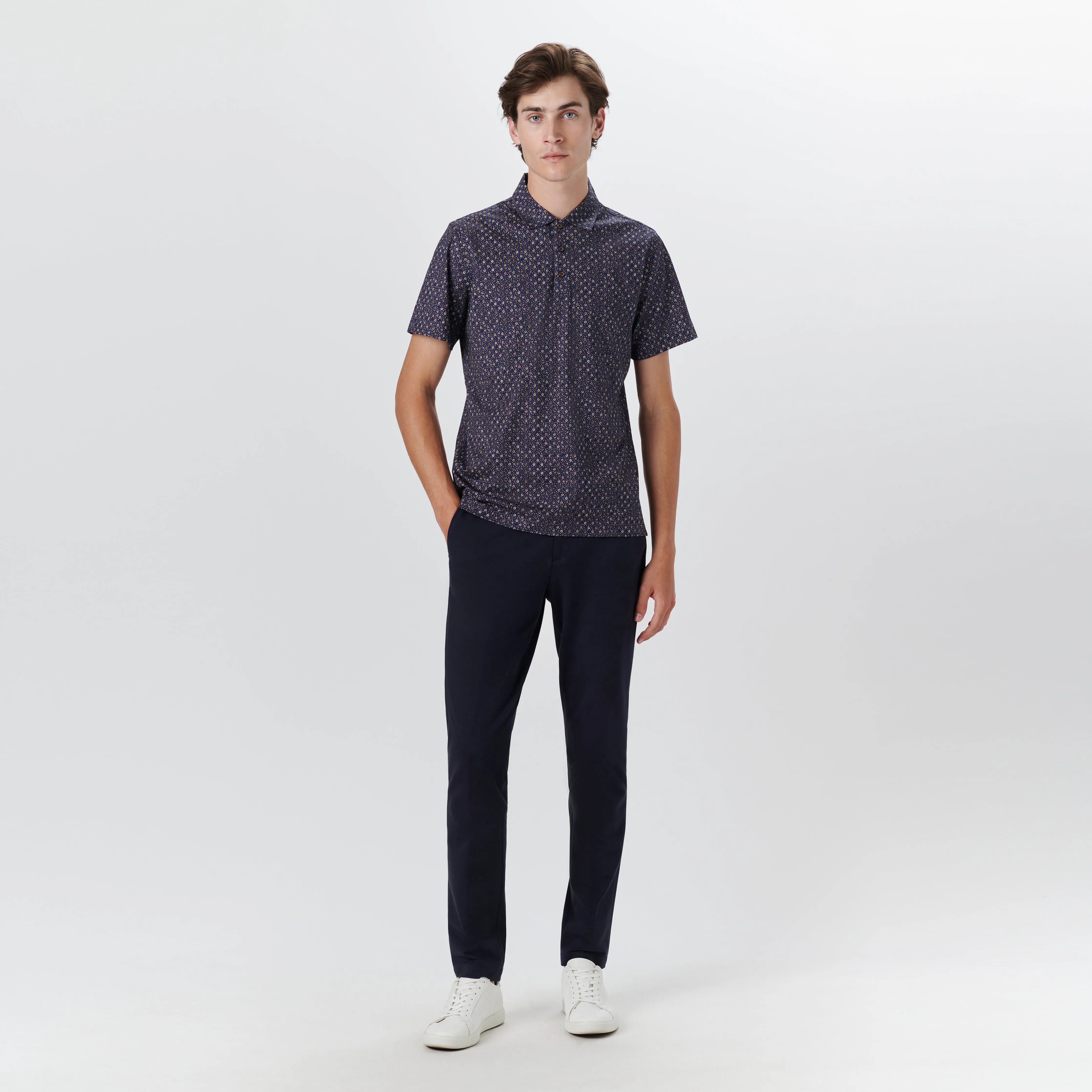 VICTOR Ring and Dot Print OoohCotton Polo