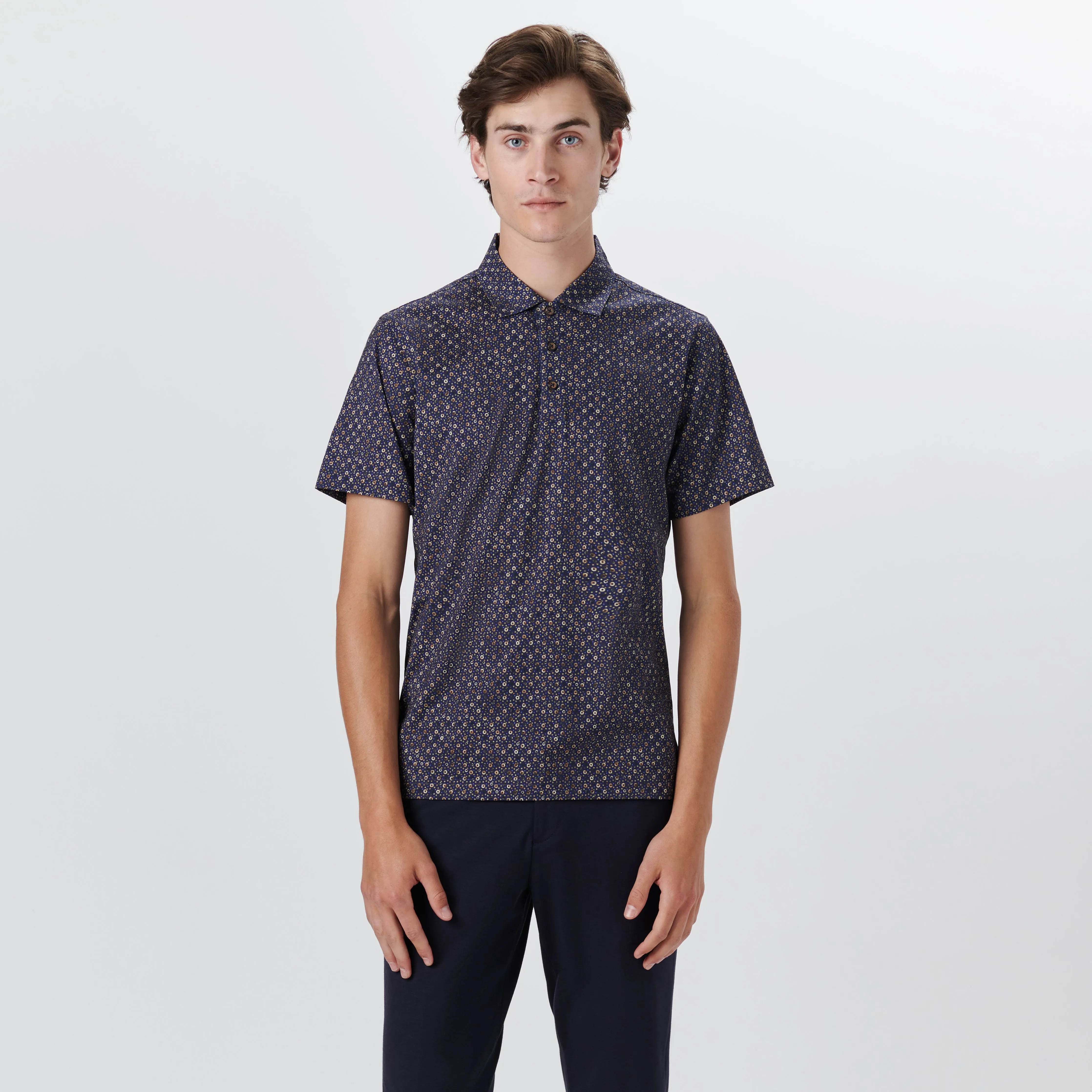 VICTOR Ring and Dot Print OoohCotton Polo