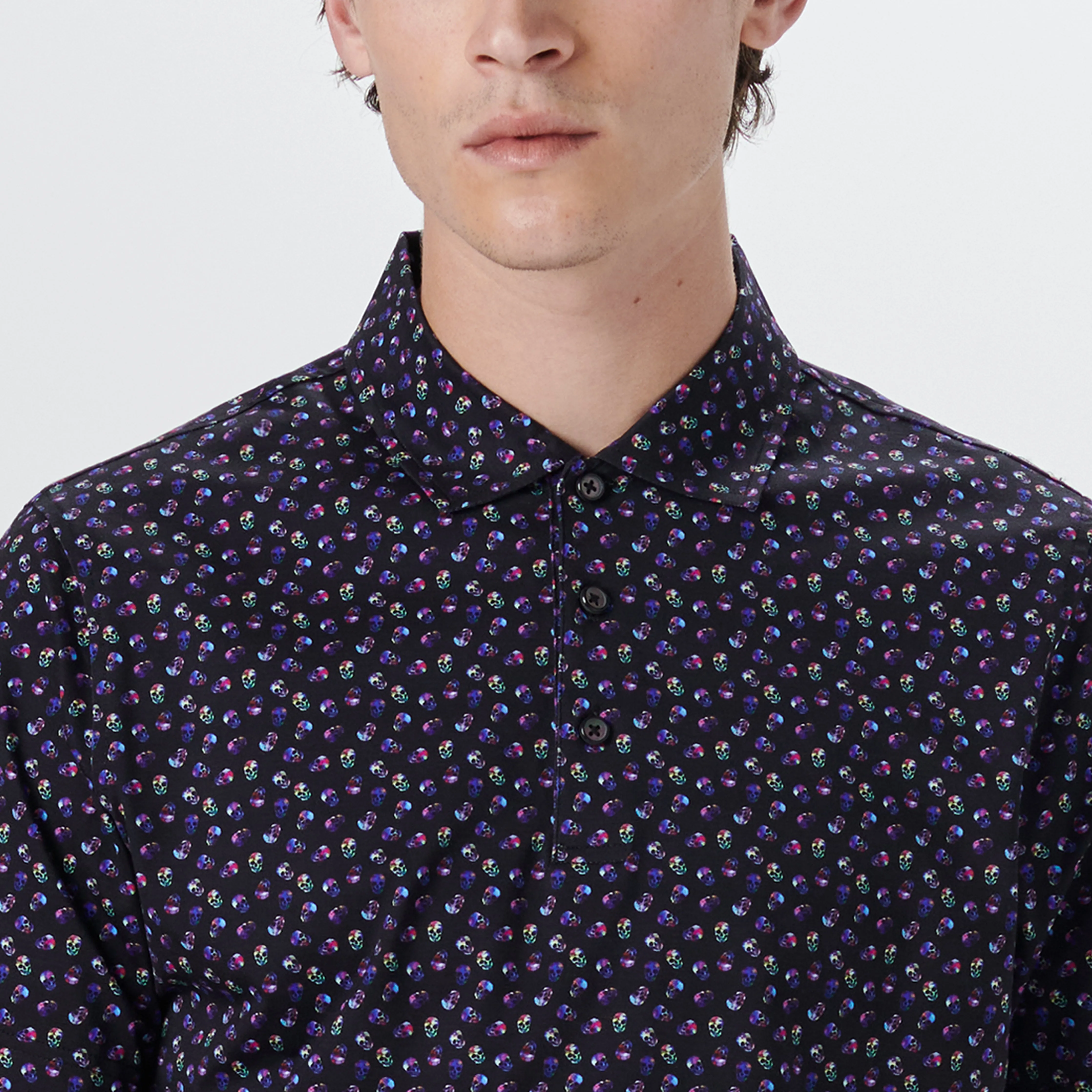 VICTOR Skull Print OoohCotton Polo