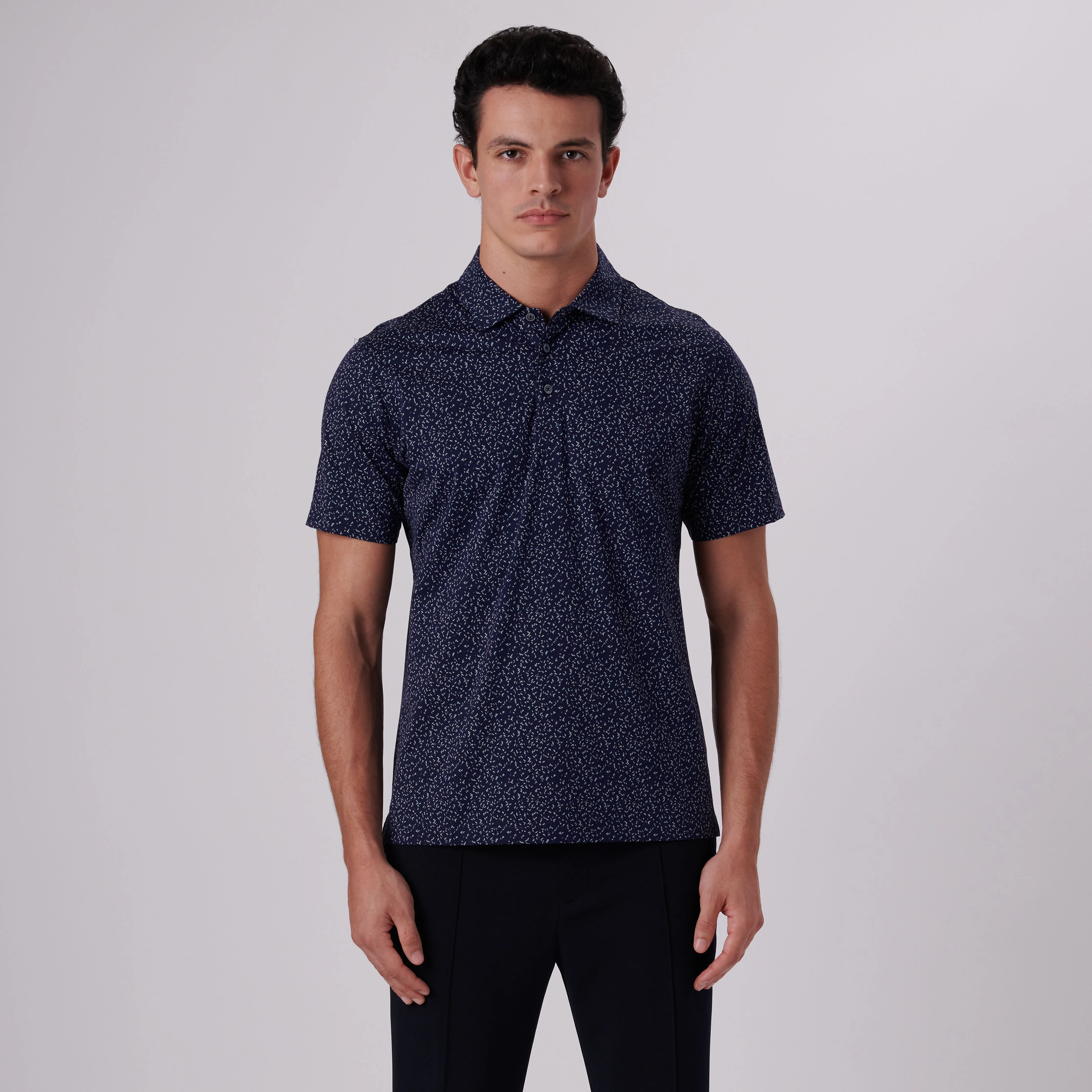 Victor Speckled Print OoohCotton Polo