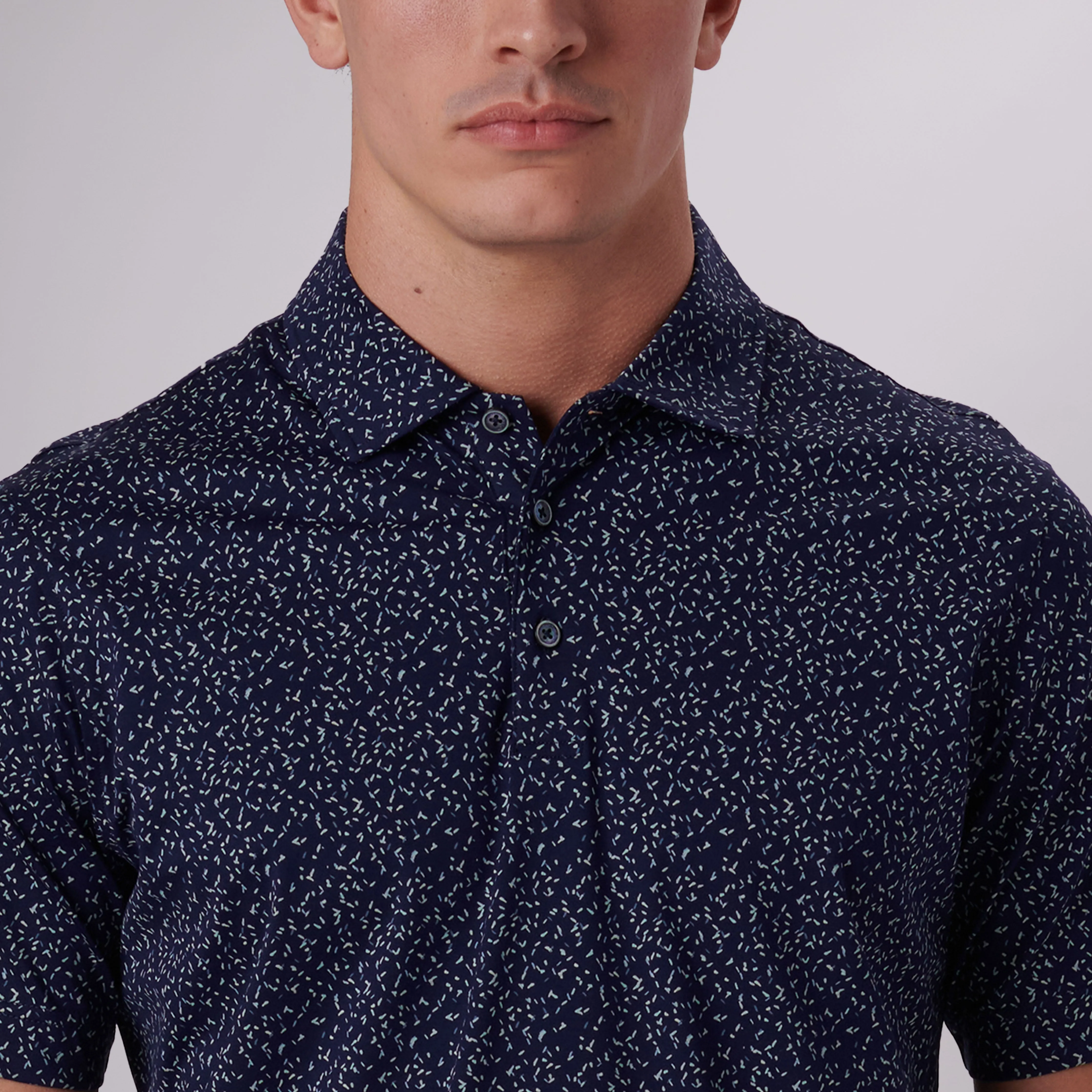 Victor Speckled Print OoohCotton Polo