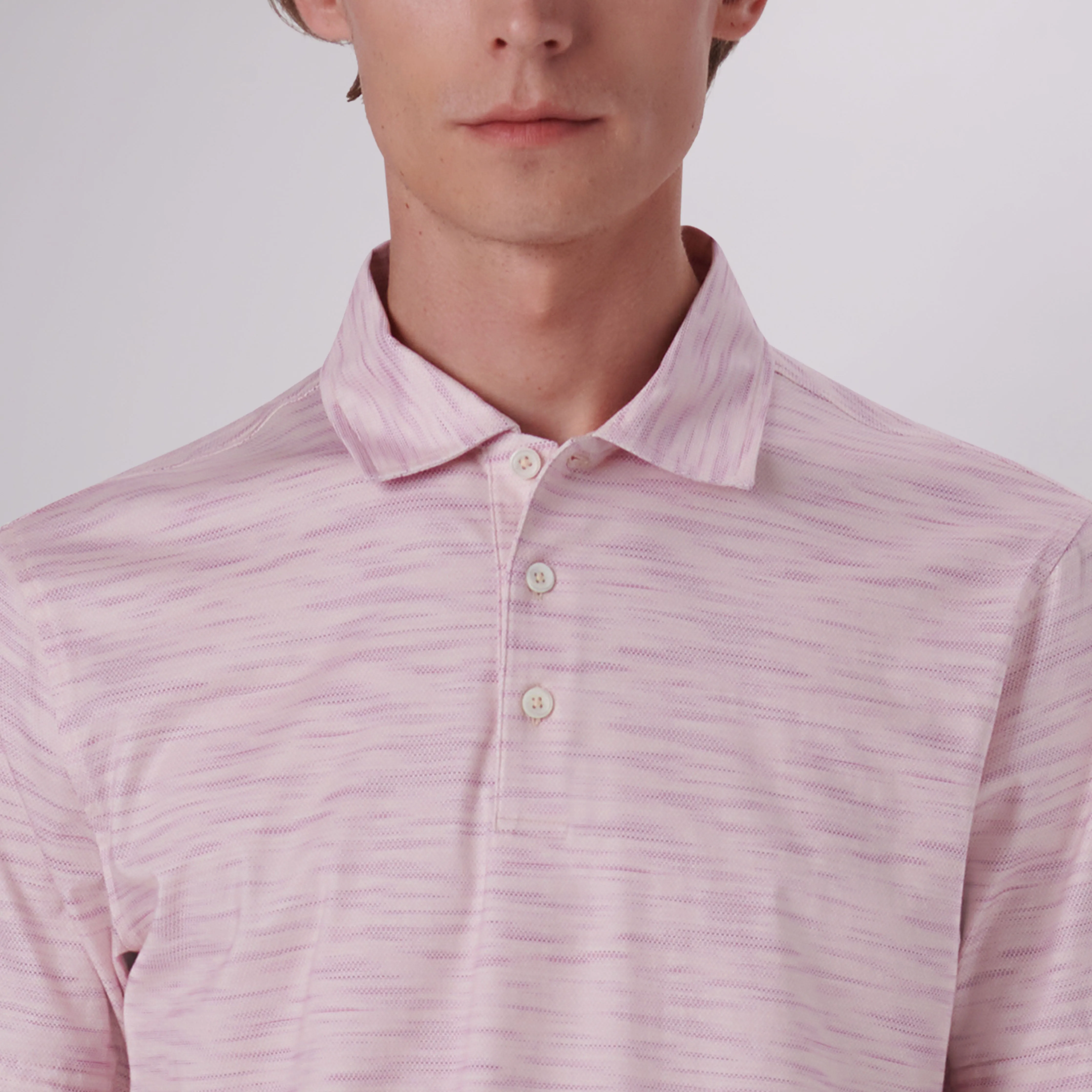 Victor Striated Print OoohCotton Polo