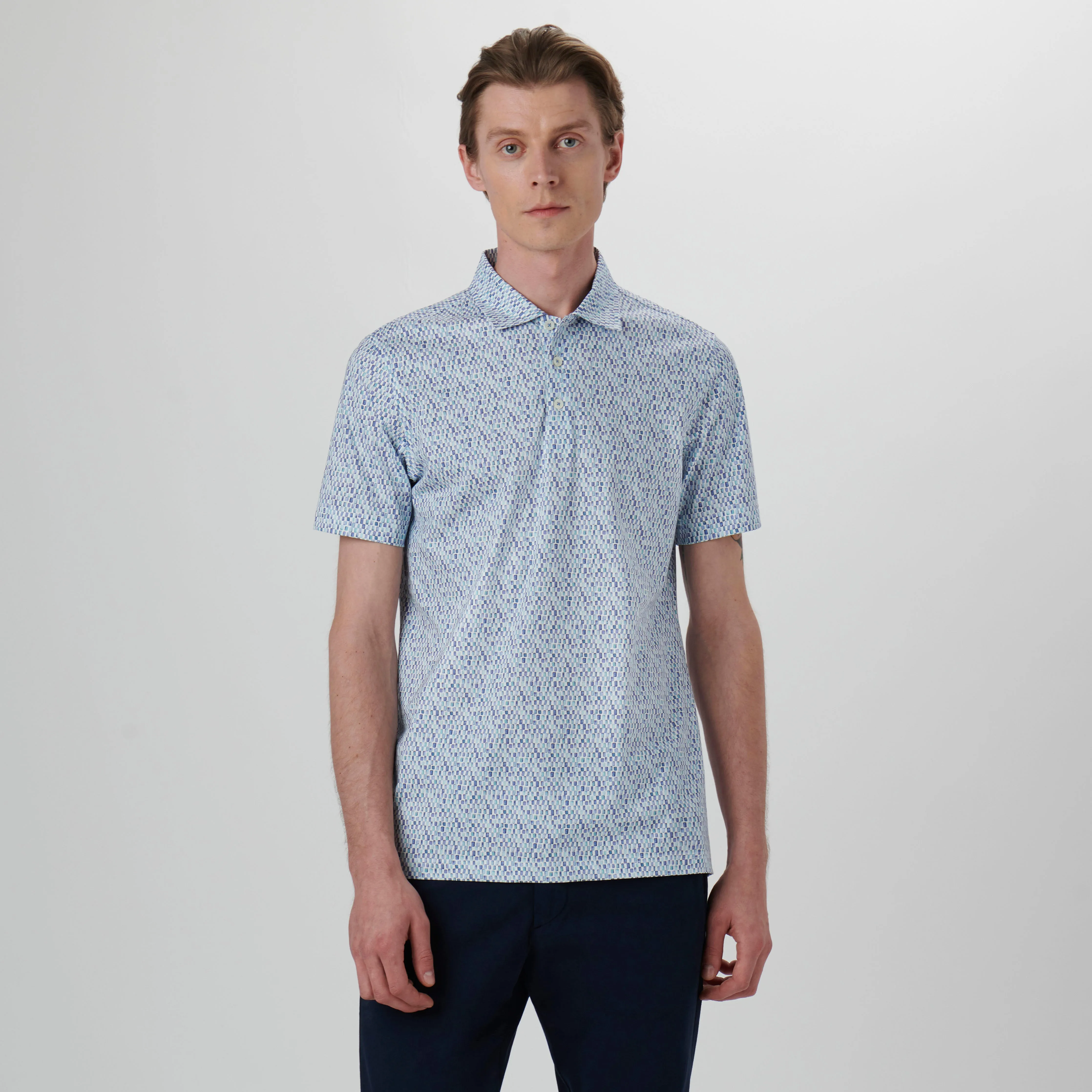 Victor Tile Print OoohCotton Polo