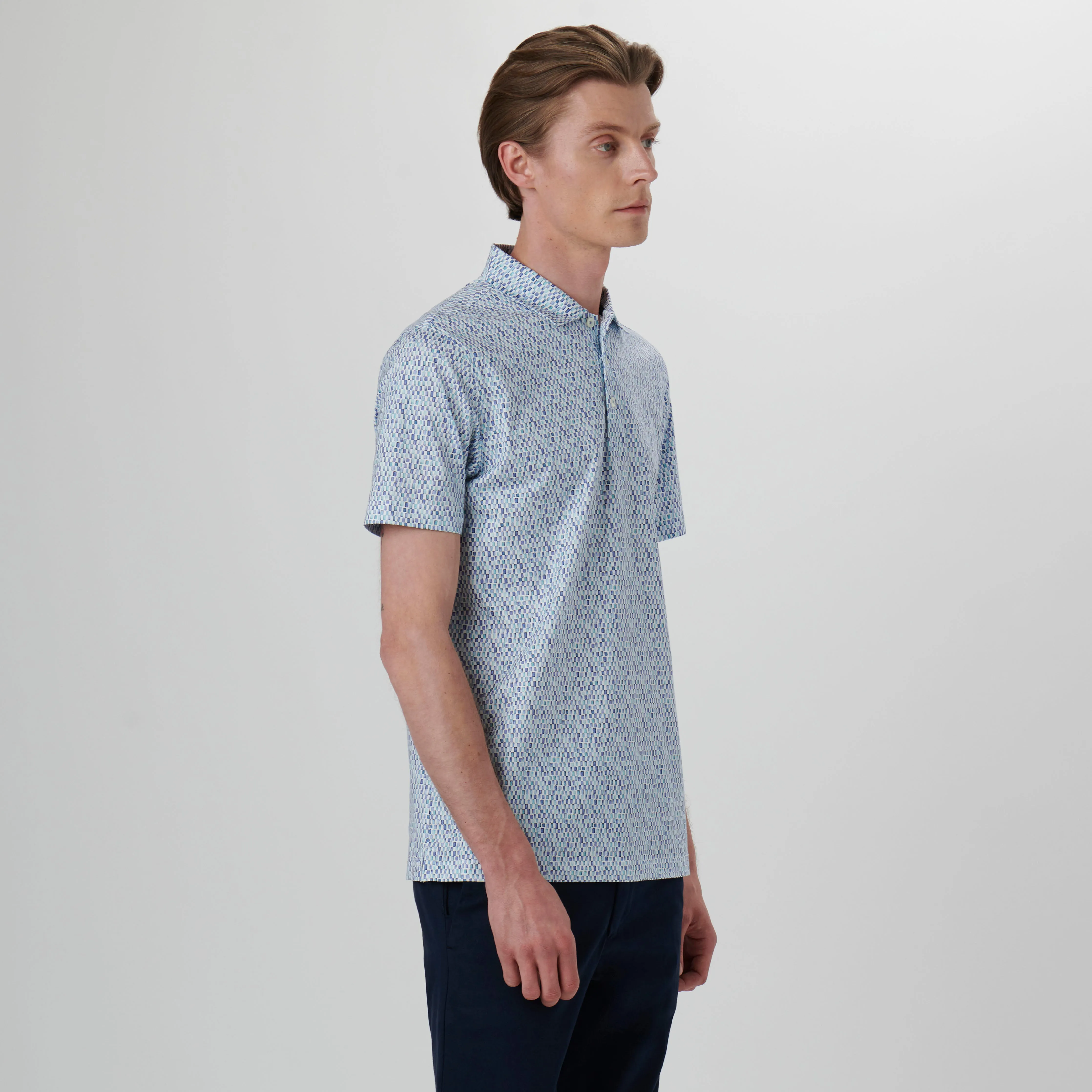 Victor Tile Print OoohCotton Polo