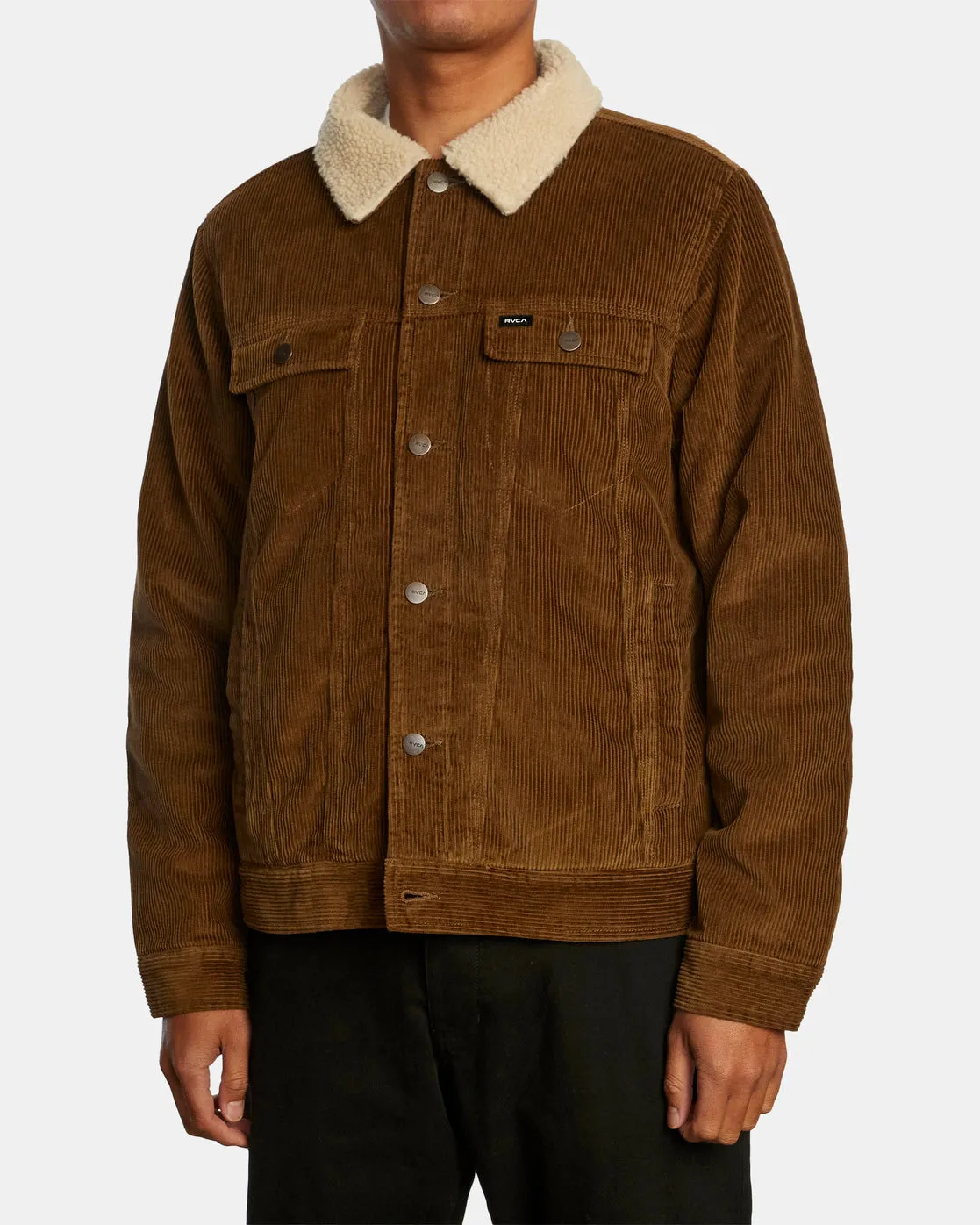 Waylon Corduroy Trucker Jacket - Bombay Brown