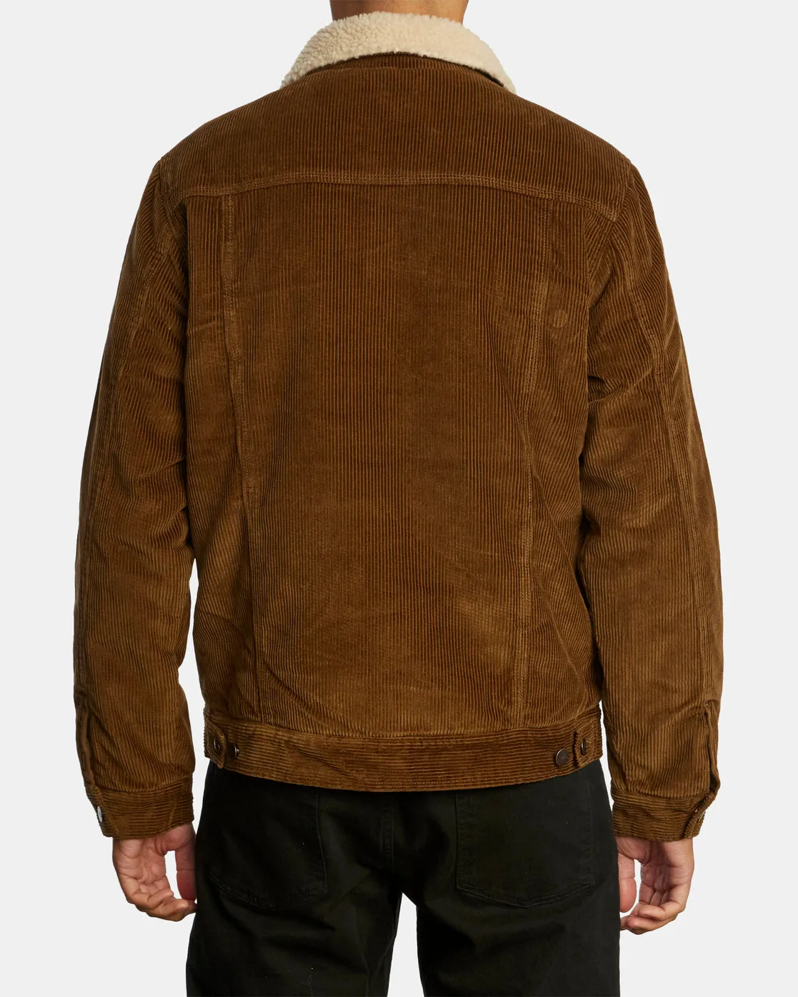 Waylon Corduroy Trucker Jacket - Bombay Brown