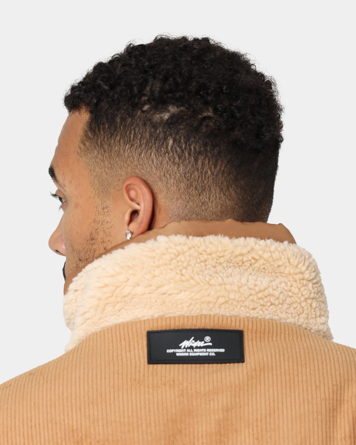 WNDRR Middleton Sherpa Jacket Tan/Mocca