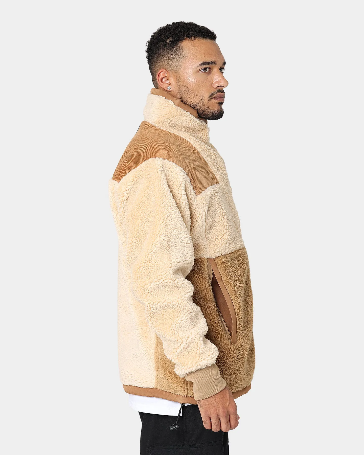 WNDRR Middleton Sherpa Jacket Tan/Mocca