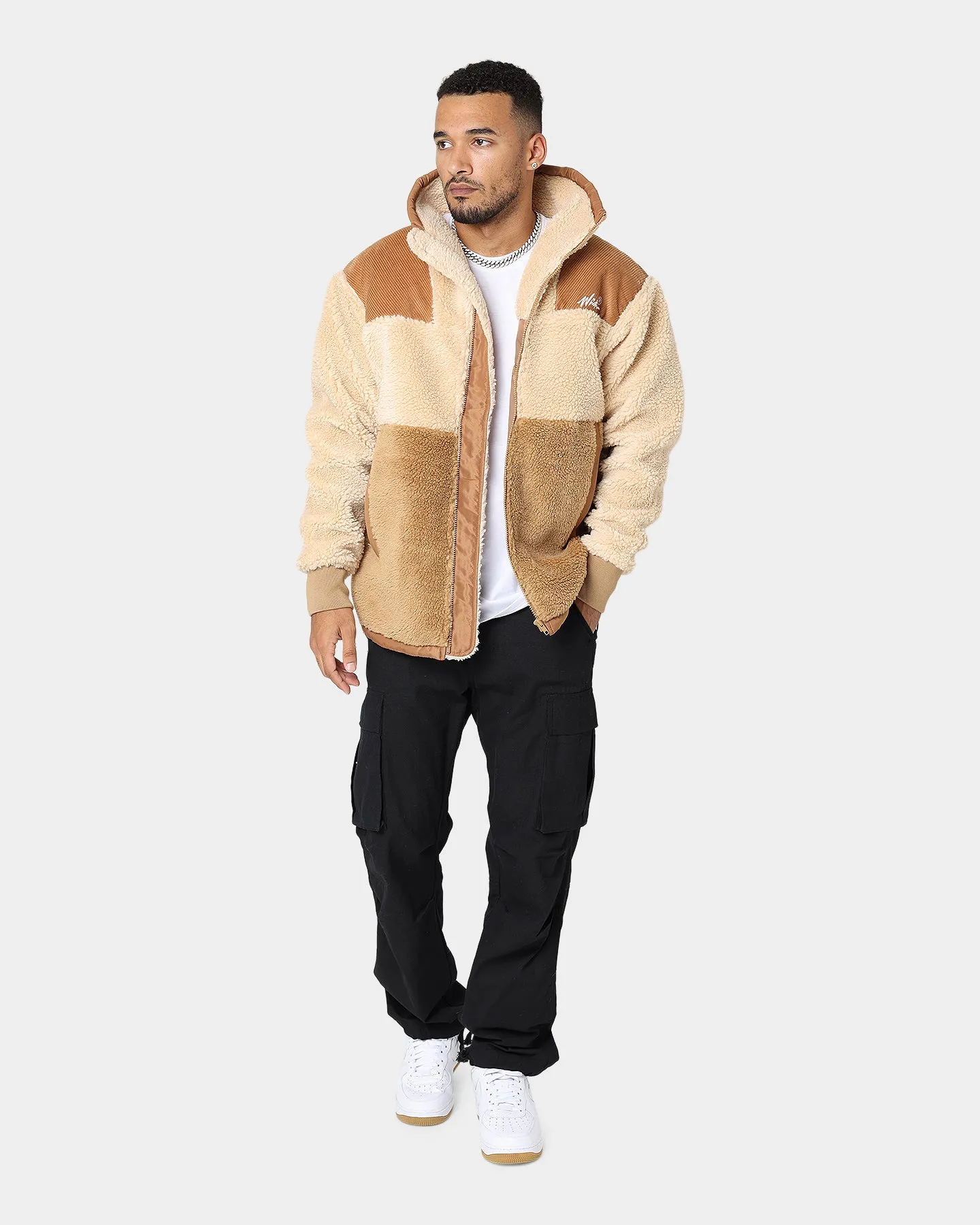 WNDRR Middleton Sherpa Jacket Tan/Mocca