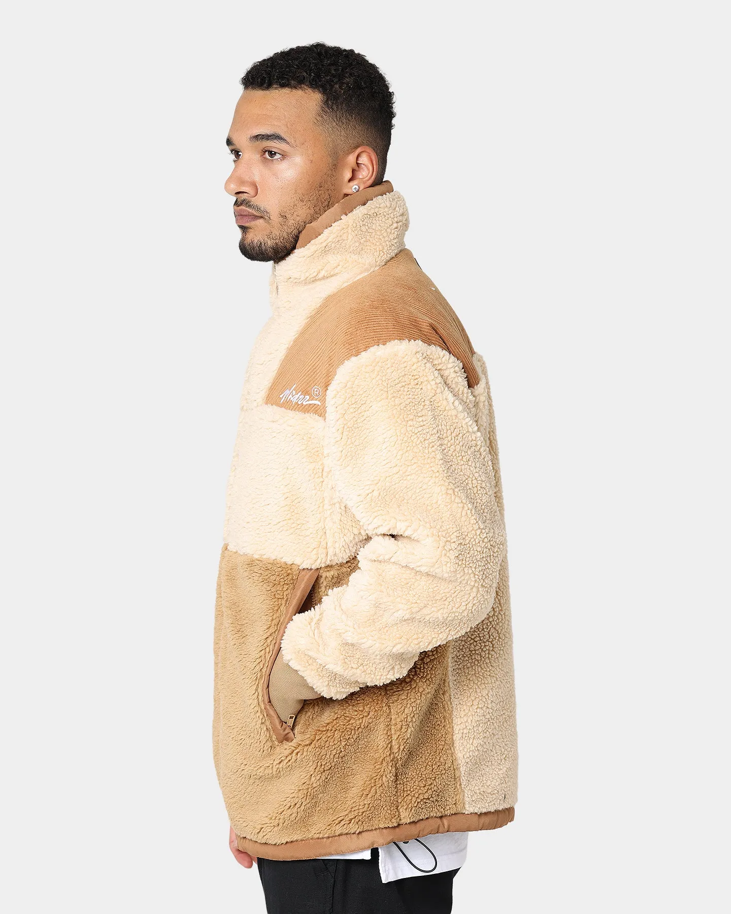 WNDRR Middleton Sherpa Jacket Tan/Mocca