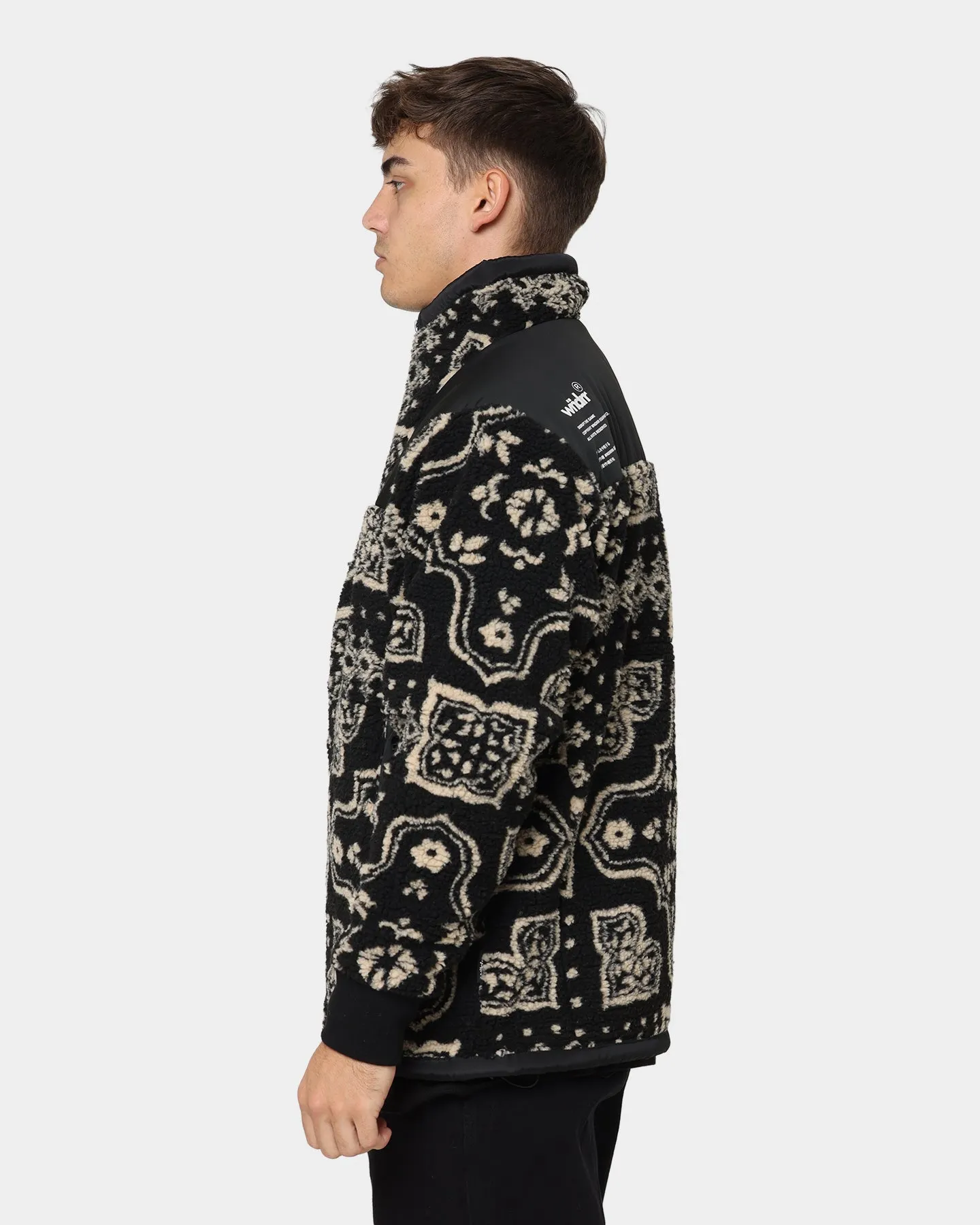 WNDRR Oubre Sherpa Jacket Black/White