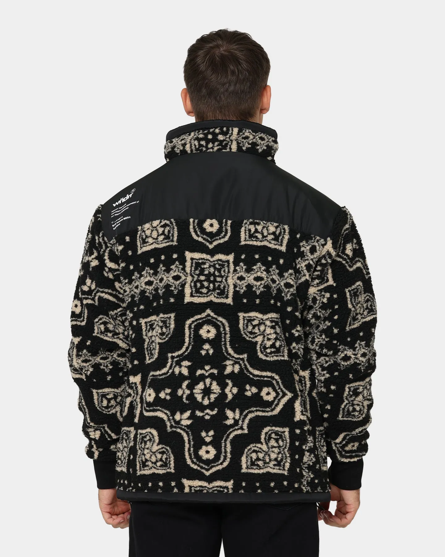 WNDRR Oubre Sherpa Jacket Black/White