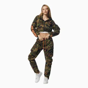 Women's Relaxed Utility Cropped Windbreaker Outfit