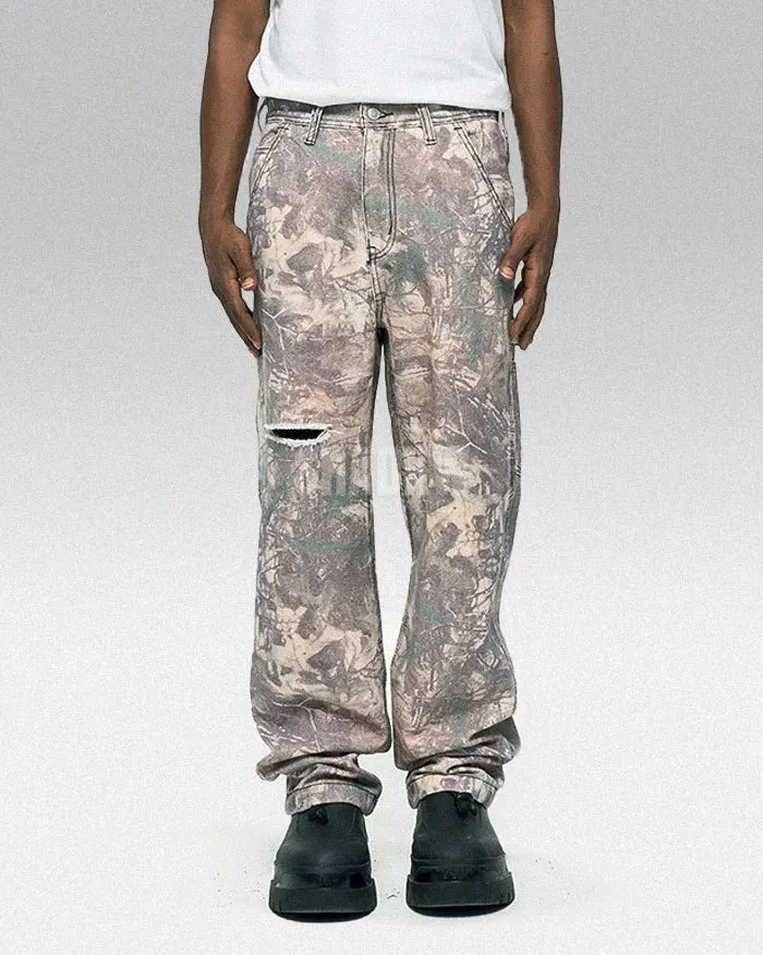 Y2K Camo Print Jeans