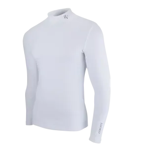 ZEROFIT Heatrub Ultimate - Long Sleeve WHITE Base Layer With Compression And Quick Dry Properties - Unisex